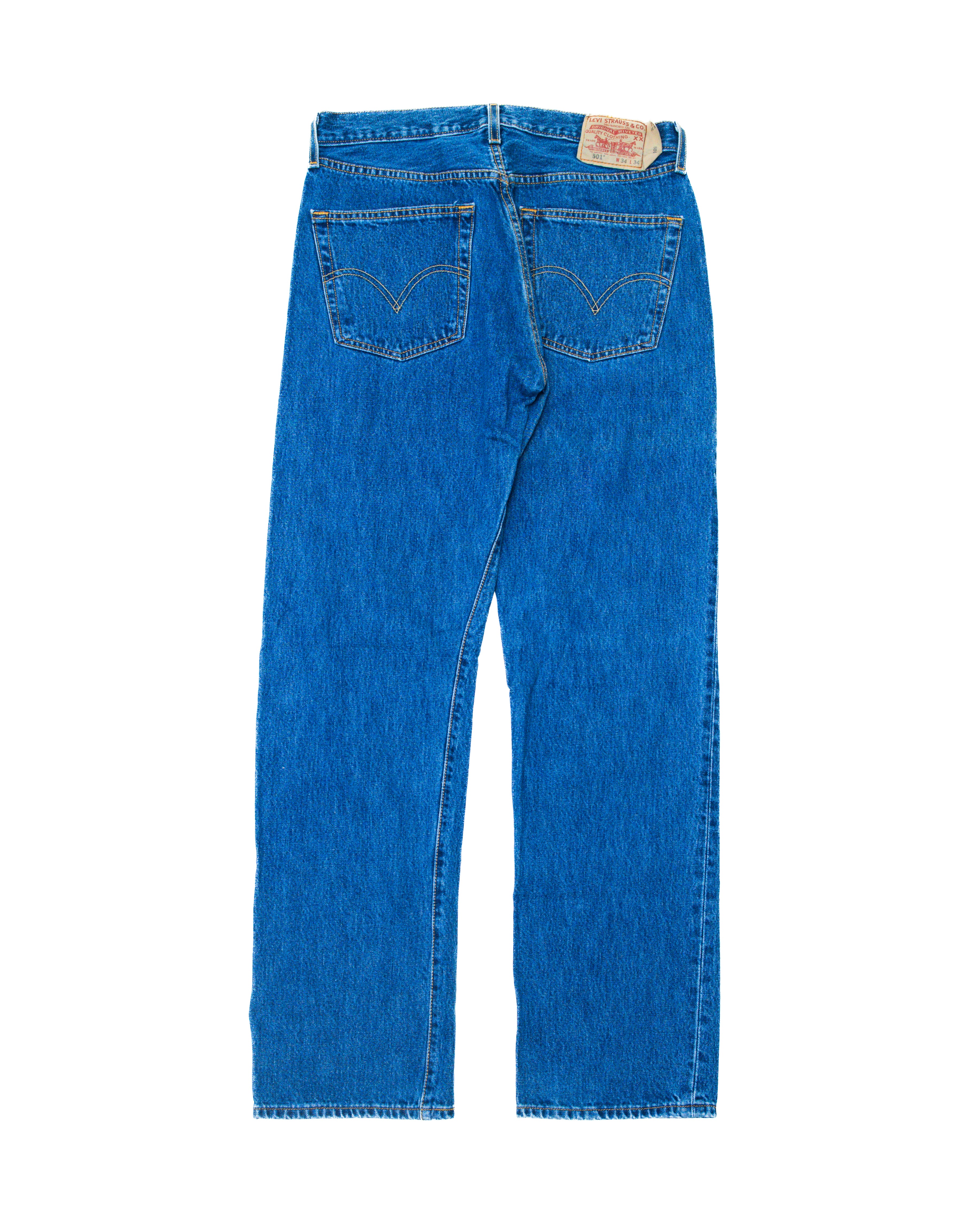 1990s Levi's 501 Medium Wash Denim Pants (34x34)