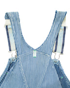 Key Imperial Hickory Striped Railroad Overall w/ Repairs