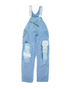 Key Imperial Hickory Striped Railroad Overall w/ Repairs