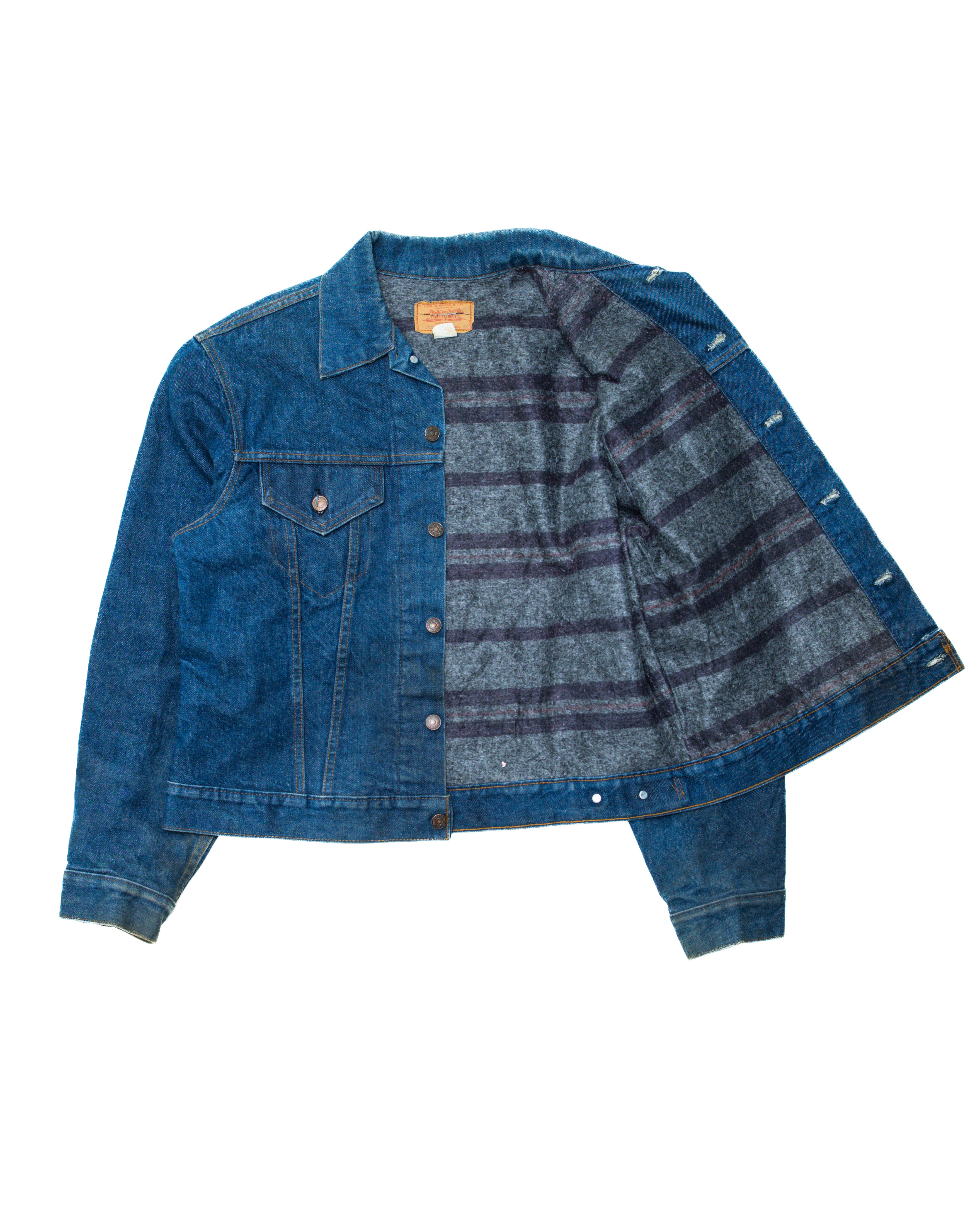 1980s Levis Blanket Lined Medium Wash 46 Jacket