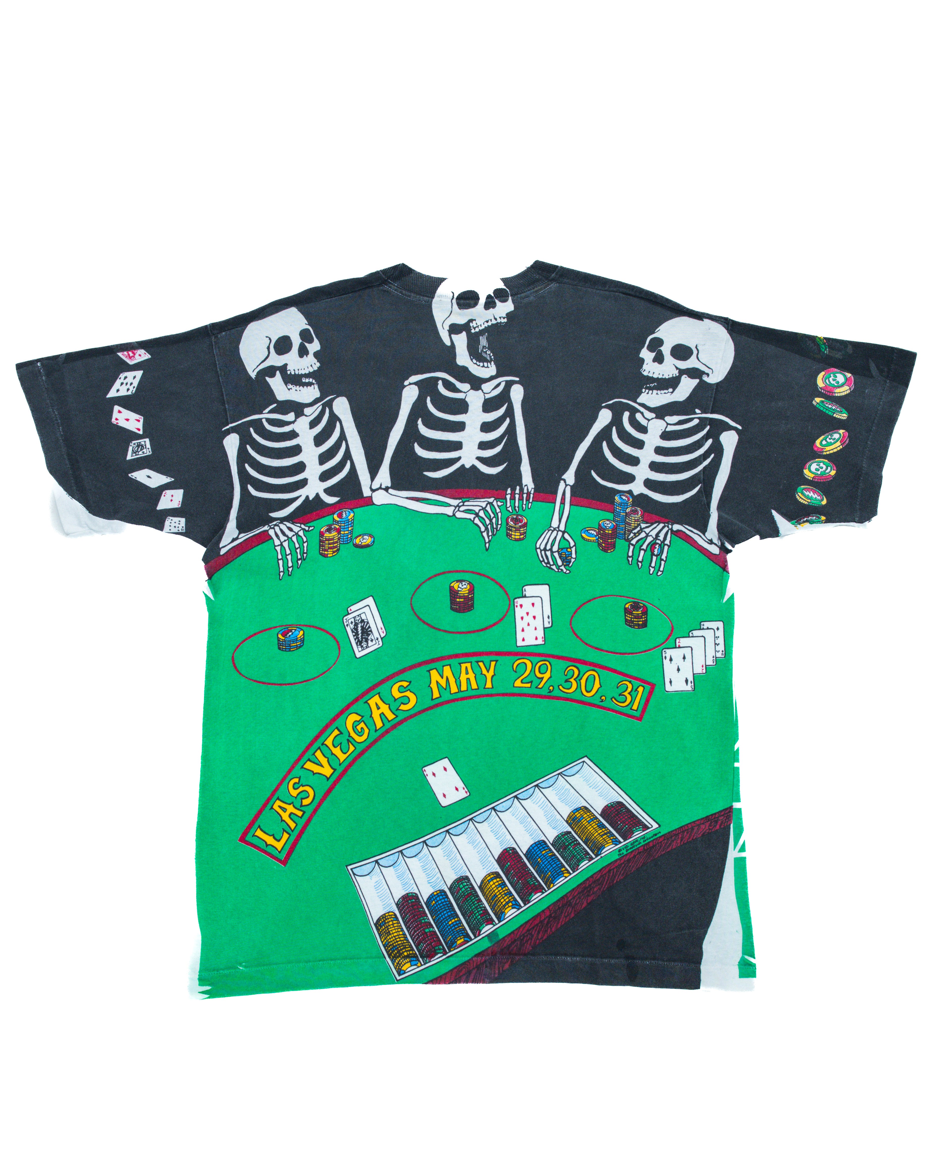 1992 Grateful Dead 'Vegas Dead' Casino Chips AOP T