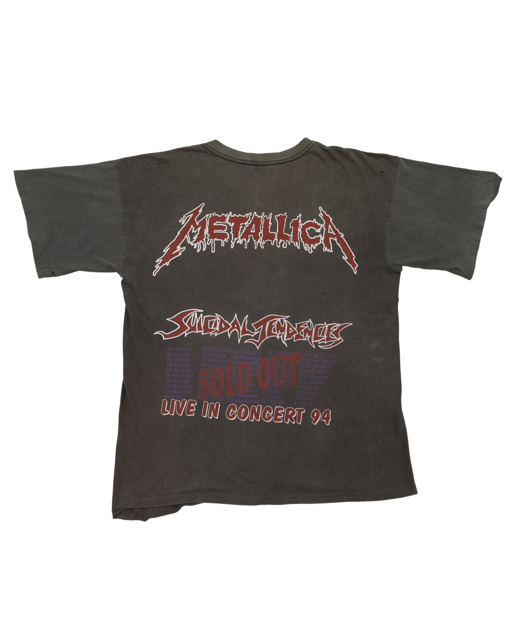1994 Metallica/Suicidal Tendencies Mexican Parking Lot T