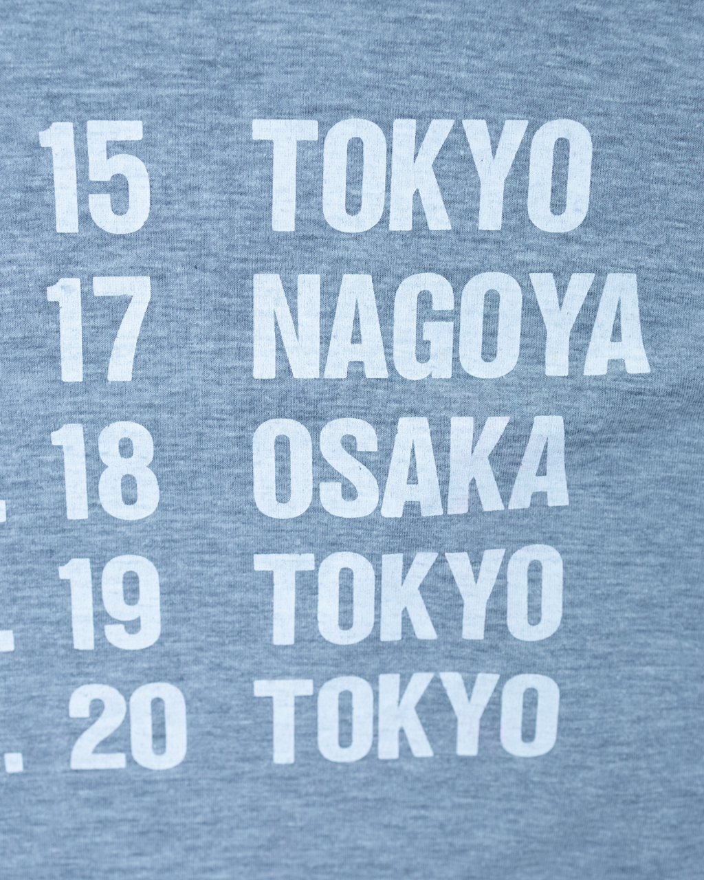 1980s Metallica Japan 5-Date Tour T