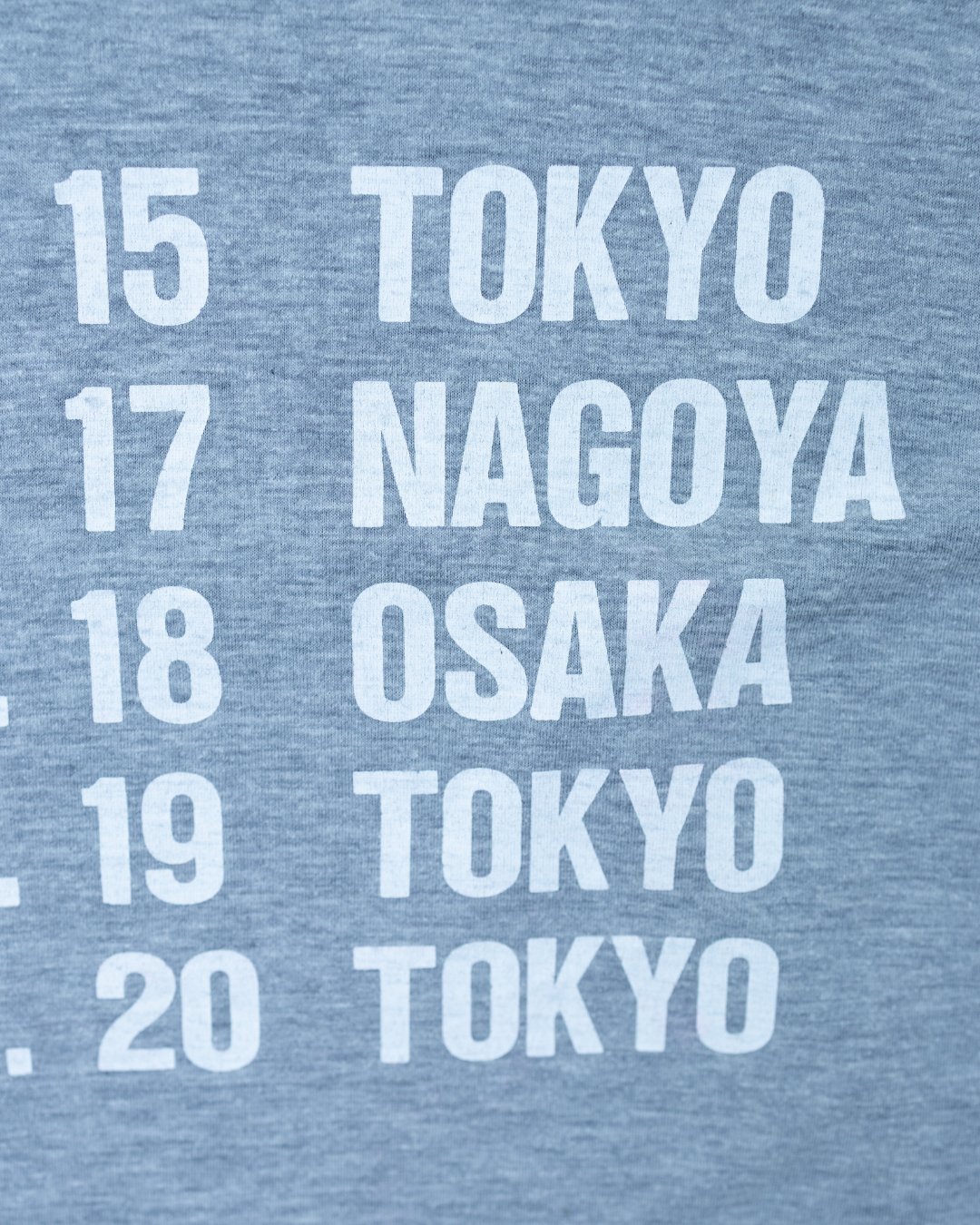 1980s Metallica Japan 5-Date Tour T