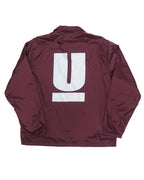 UNDERCOVERISM 'U' LOGO BURGUNDY COACHES JACKET