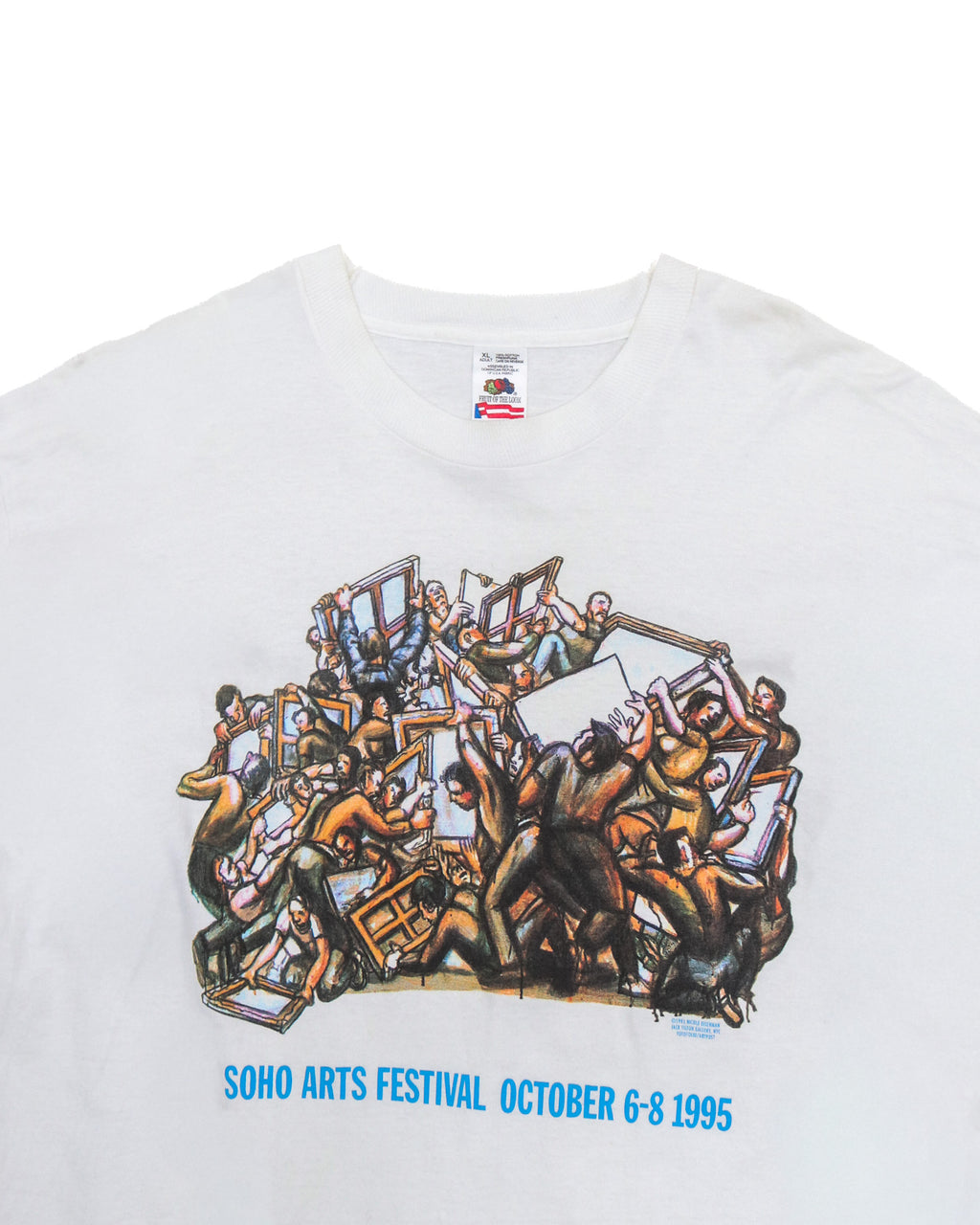 FRUIT OF THE LOOM NICOLE EISENMAN 1995 SOHO ARTS FESTIVAL TEE