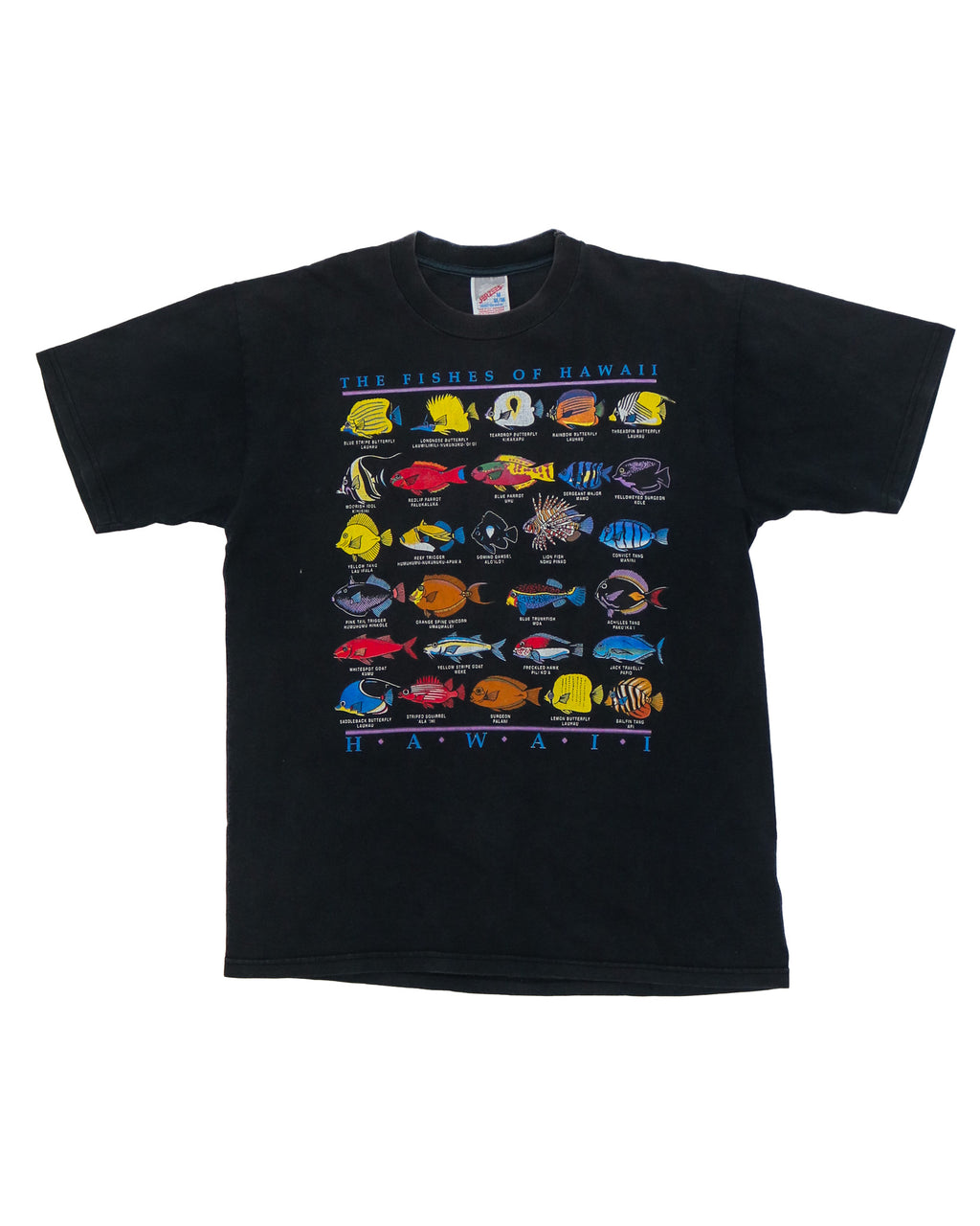 JERZEES FISHES OF HAWAII SOUVENIR TEE