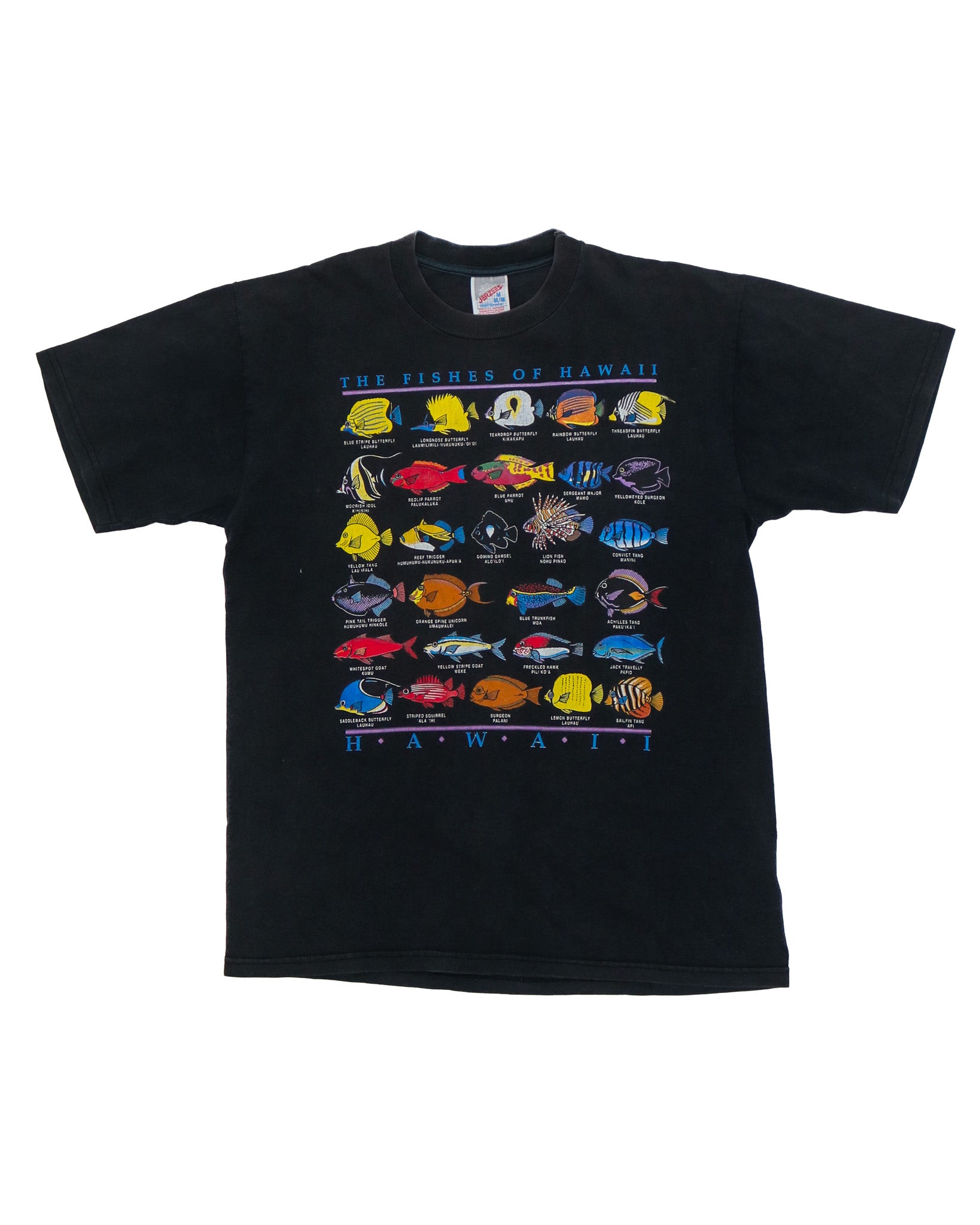 JERZEES FISHES OF HAWAII SOUVENIR TEE
