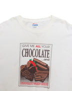 HANES HEAVYWEIGHT 'GIVE ME ALL YOUR CHOCOLATE' GRAPHIC TEE