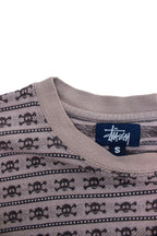 STÜSSY SKULLS AND STRIPES KNIT TEE