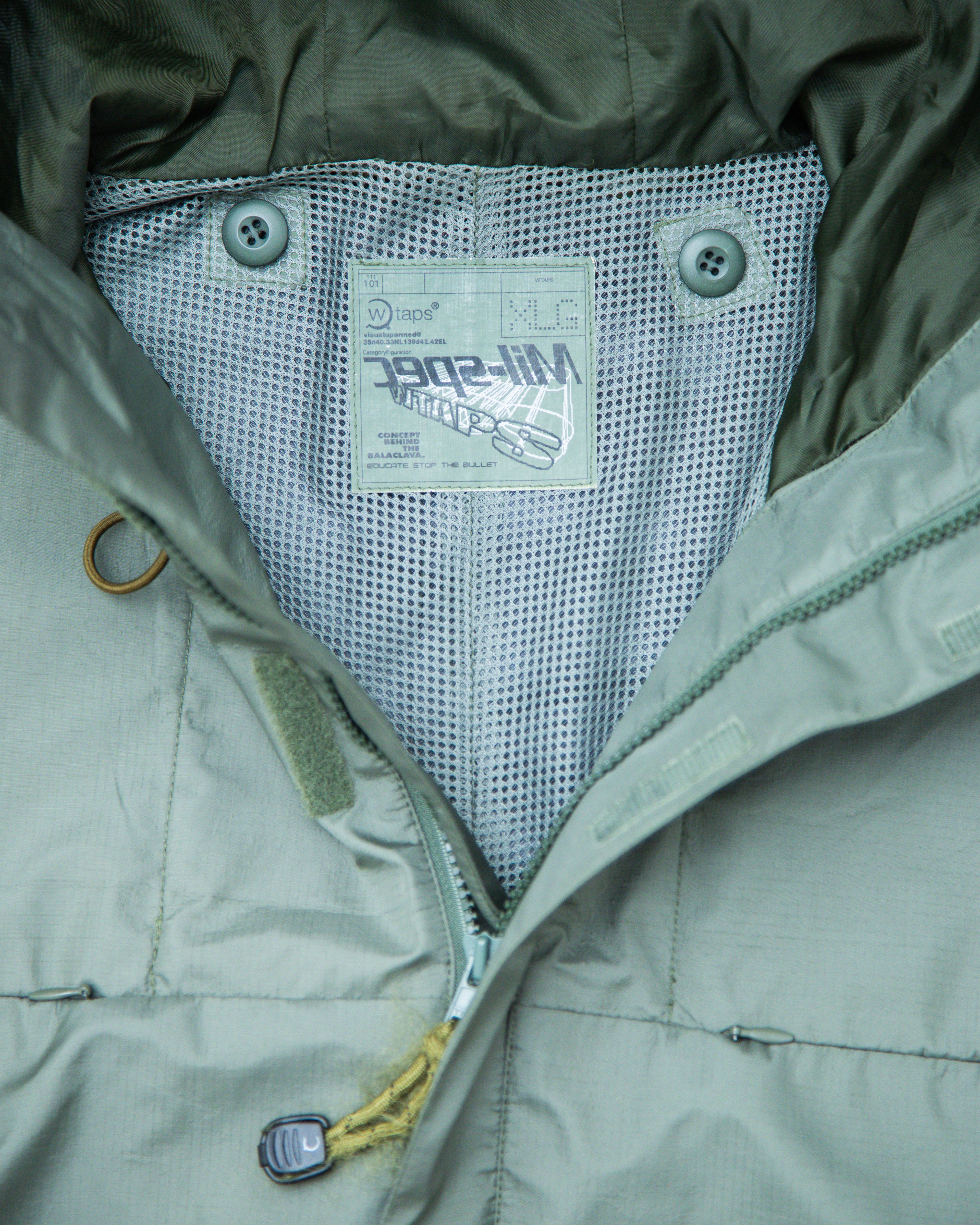 2000s WTAPS Ripstop Zip-Up Parka Jacket