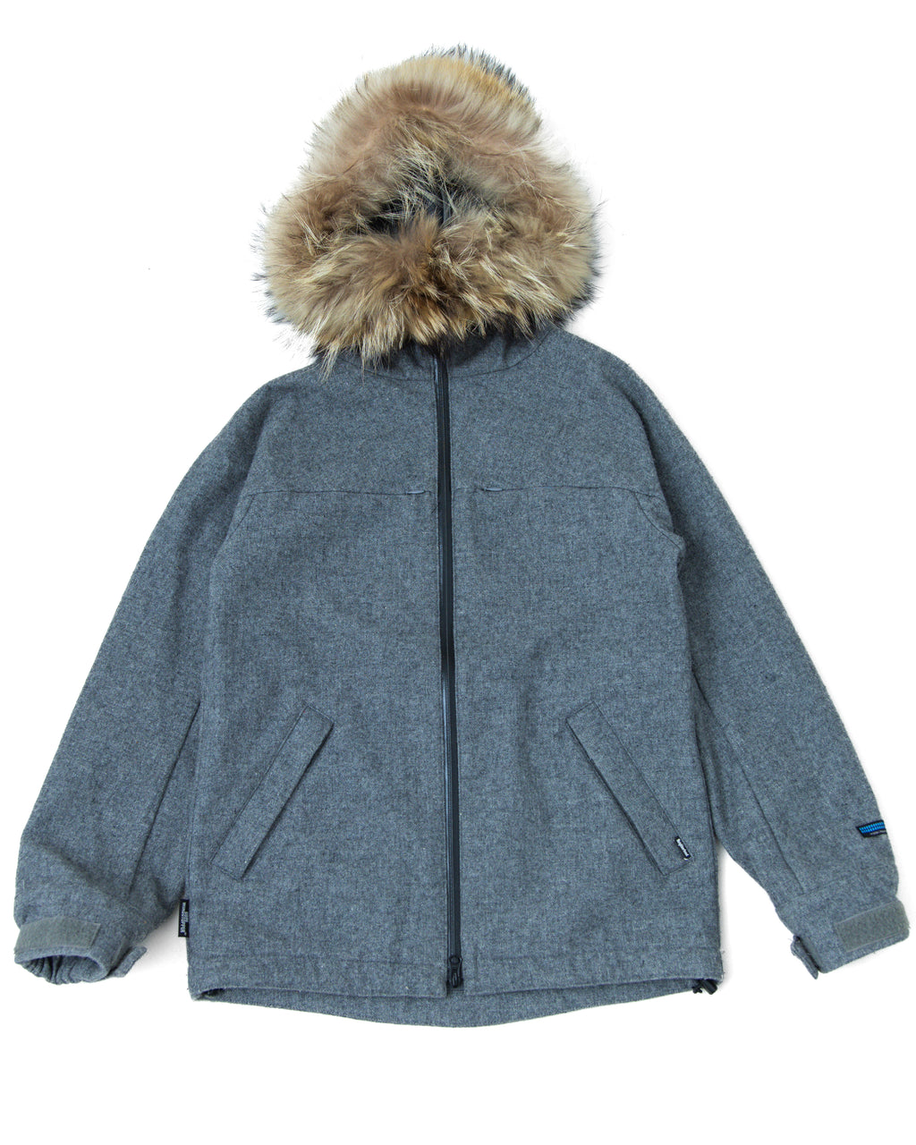 2005 Neighborhood Wool Grey Hooded Parka