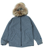 2005 Neighborhood Wool Grey Hooded Parka