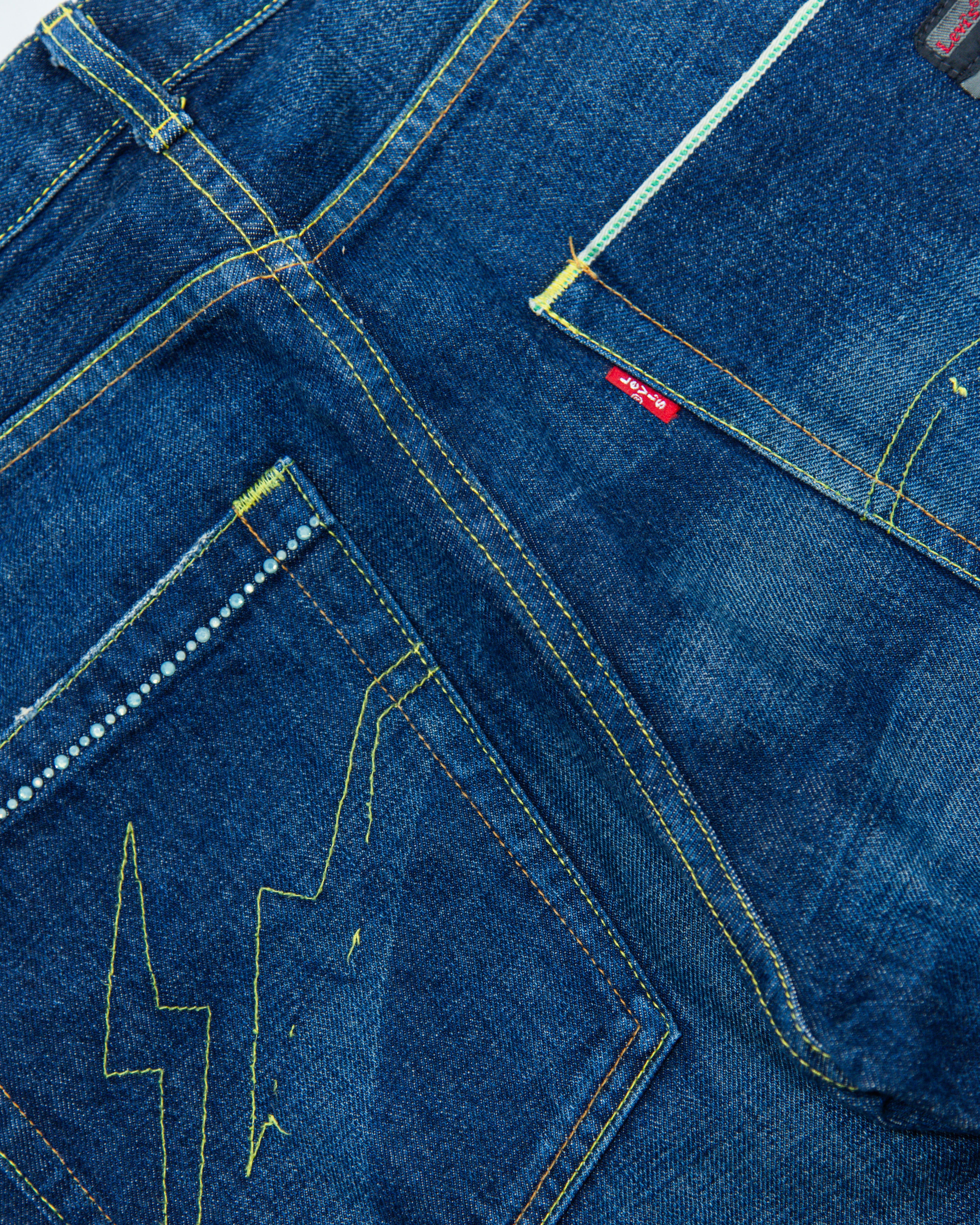 2007 Levi's x Fragment Fenom 207 Disco Teal Swarovski Denim