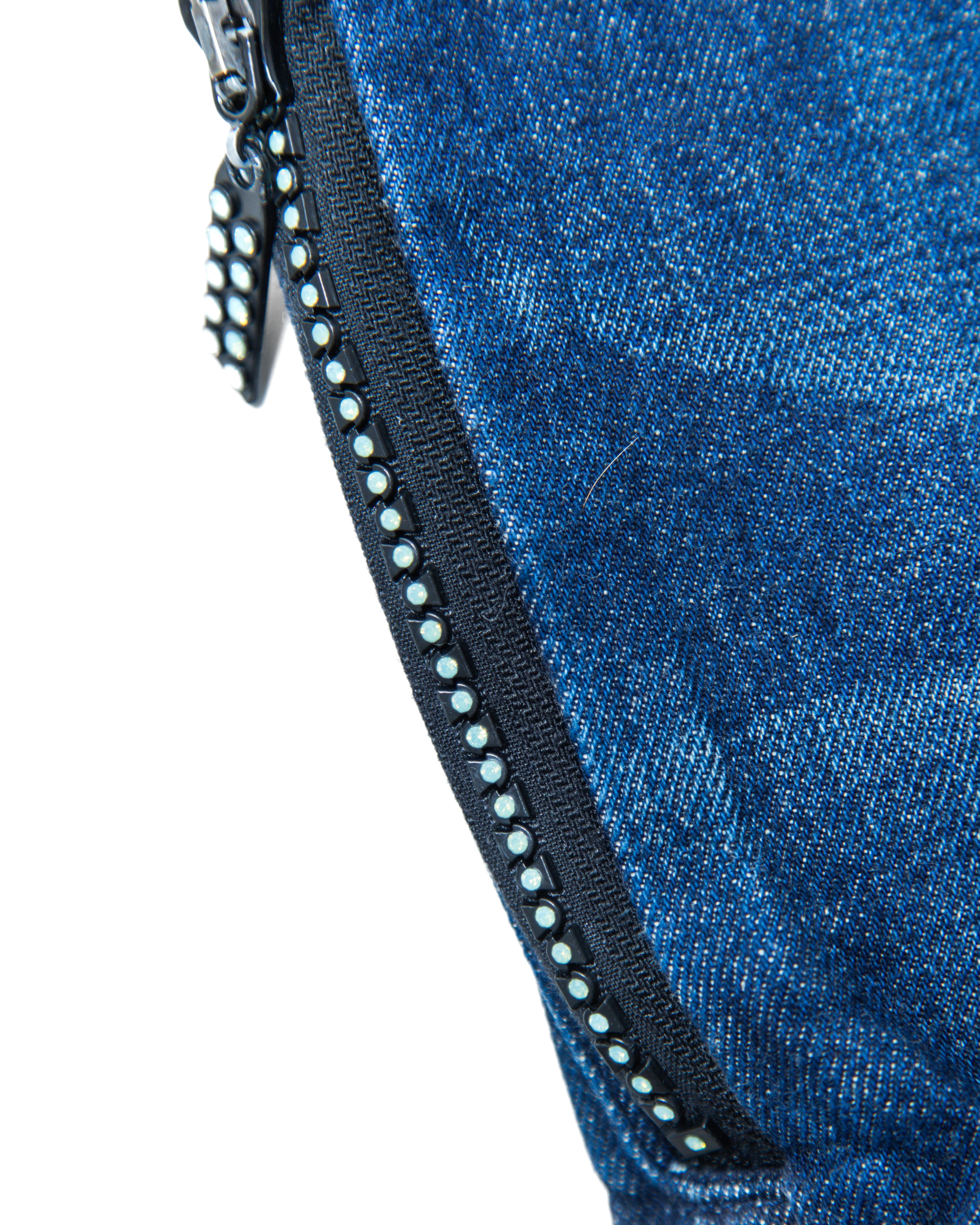 2007 Levi's x Fragment Fenom 207 Disco Teal Swarovski Denim
