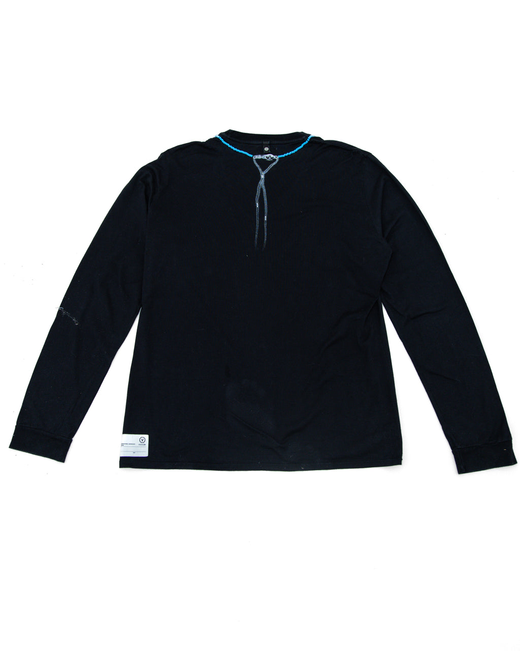 2001 Visvim Teal Glass Bead Necklace Shirt