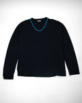 2001 Visvim Teal Glass Bead Necklace Shirt