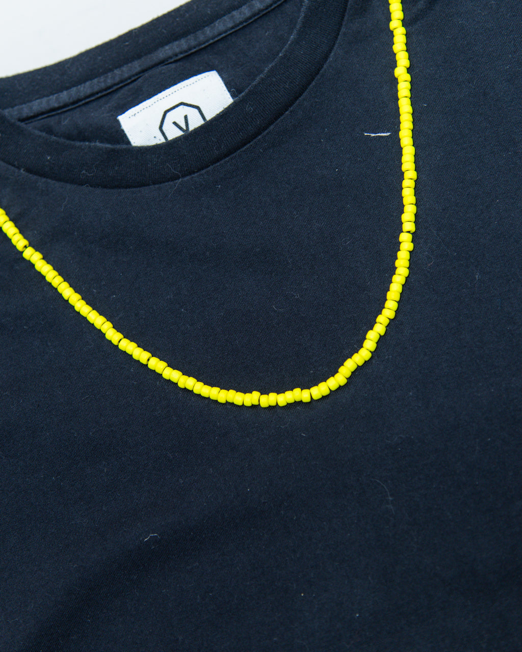2001 Visvim Yellow Glass Bead Necklace Shirt