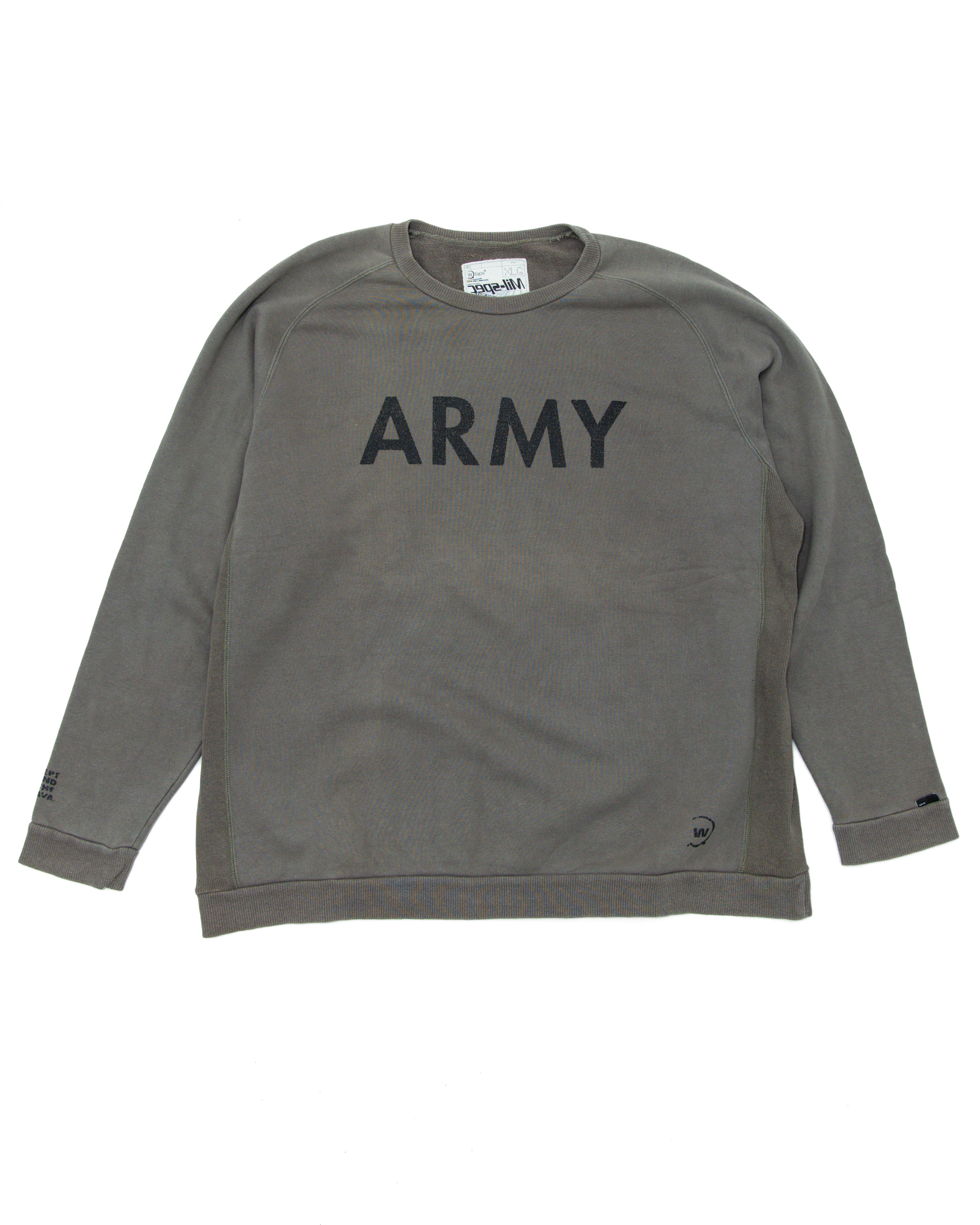 2000s WTAPS Army Logo Crewneck Sweater