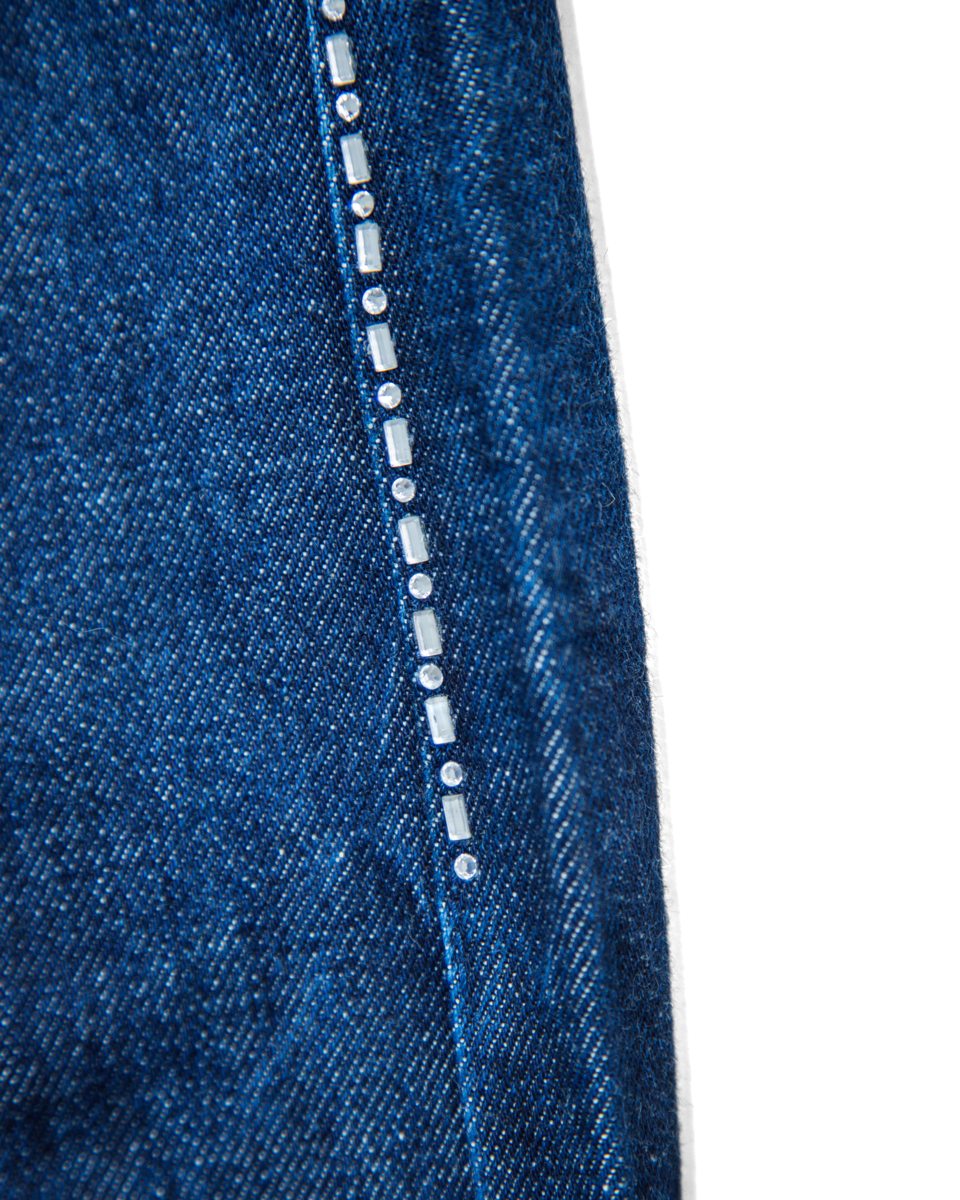 2007 Levi's x Fragment Fenom 505 Disco Silver Swarovski Denim