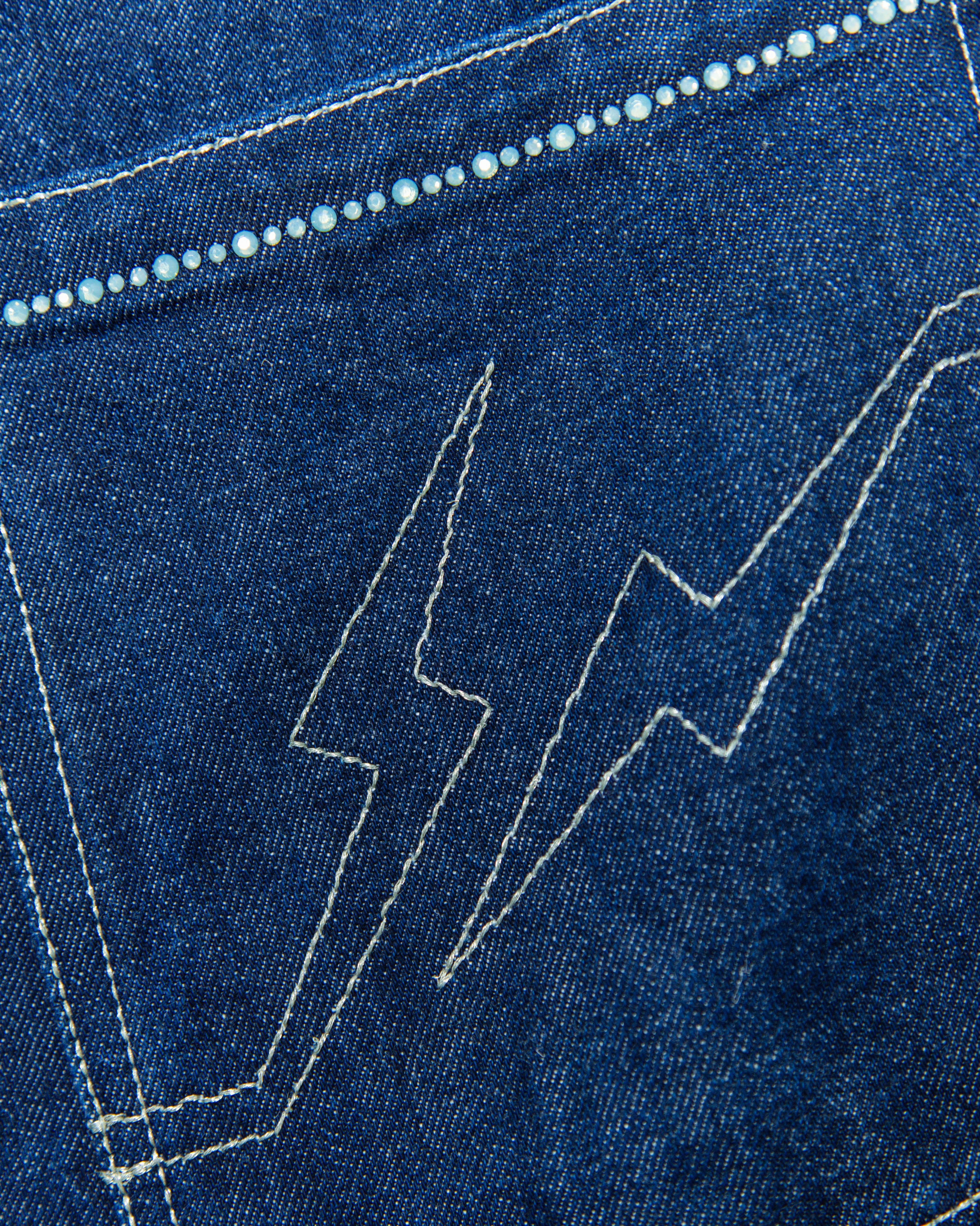 2007 Levi's x Fragment Fenom 207 Disco Teal Swarovski Denim