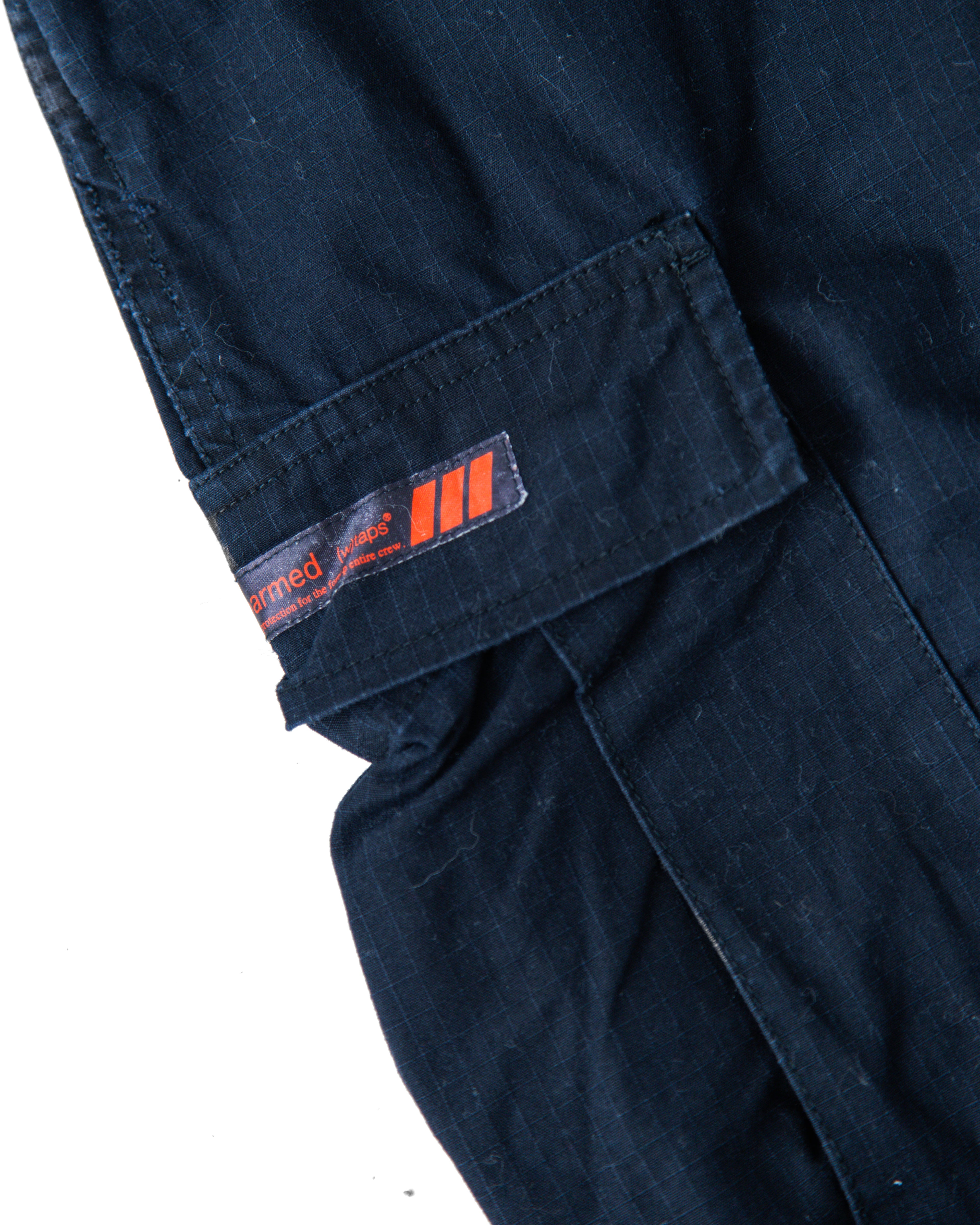 1990s WTAPS Adjustable Cargo Pants (Black/Red)