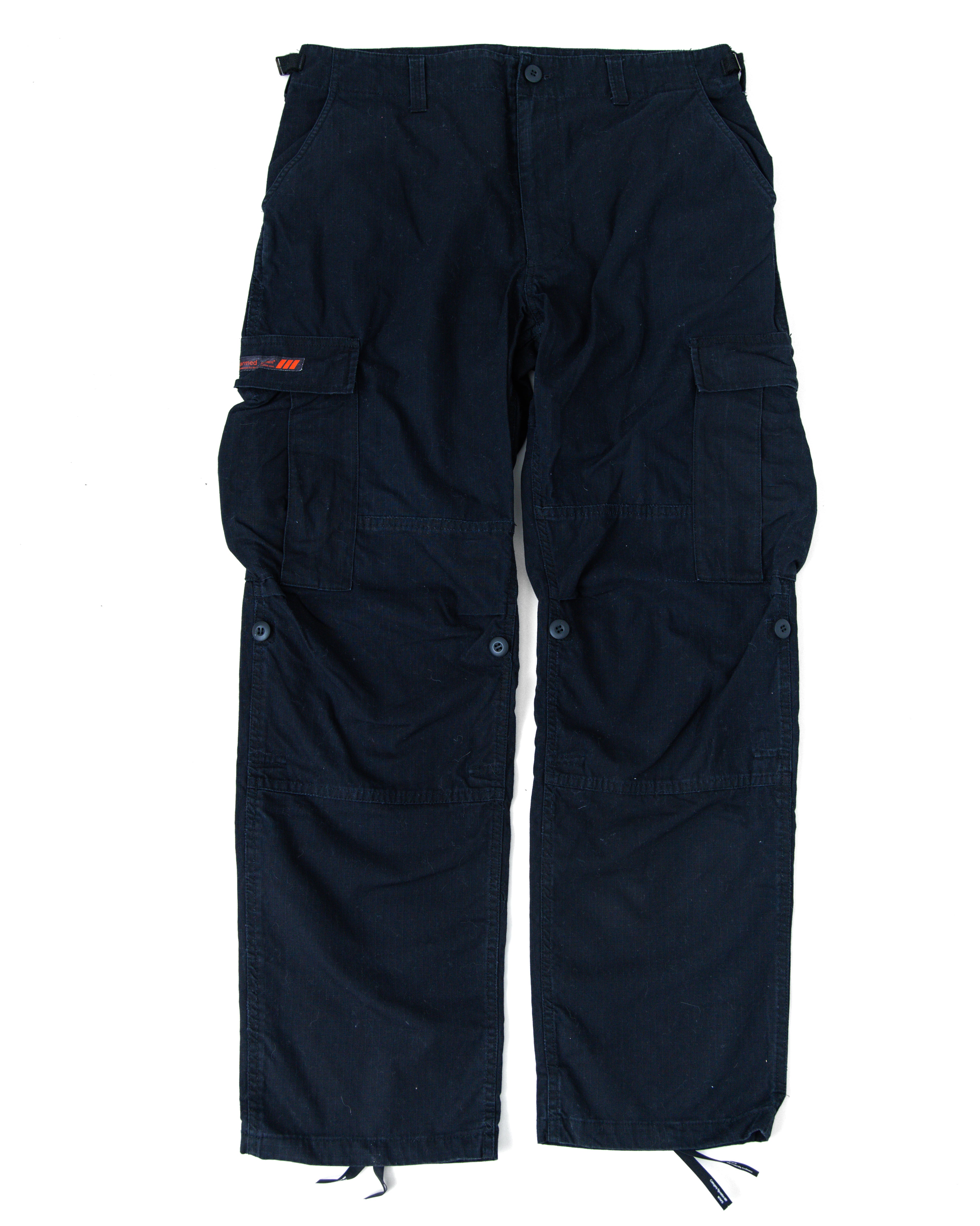 1990s WTAPS Adjustable Cargo Pants (Black/Red)