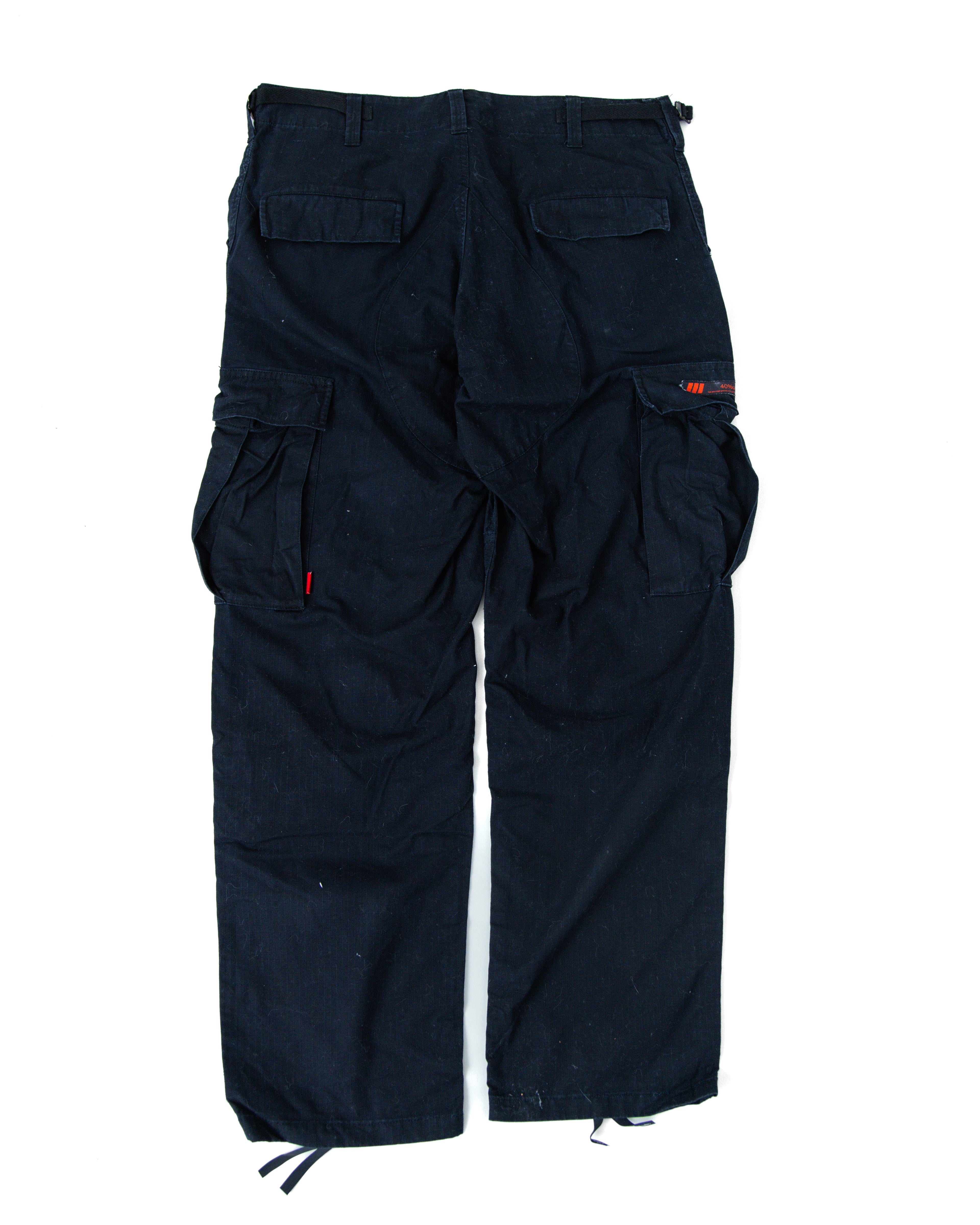 1990s WTAPS Adjustable Cargo Pants (Black/Red)