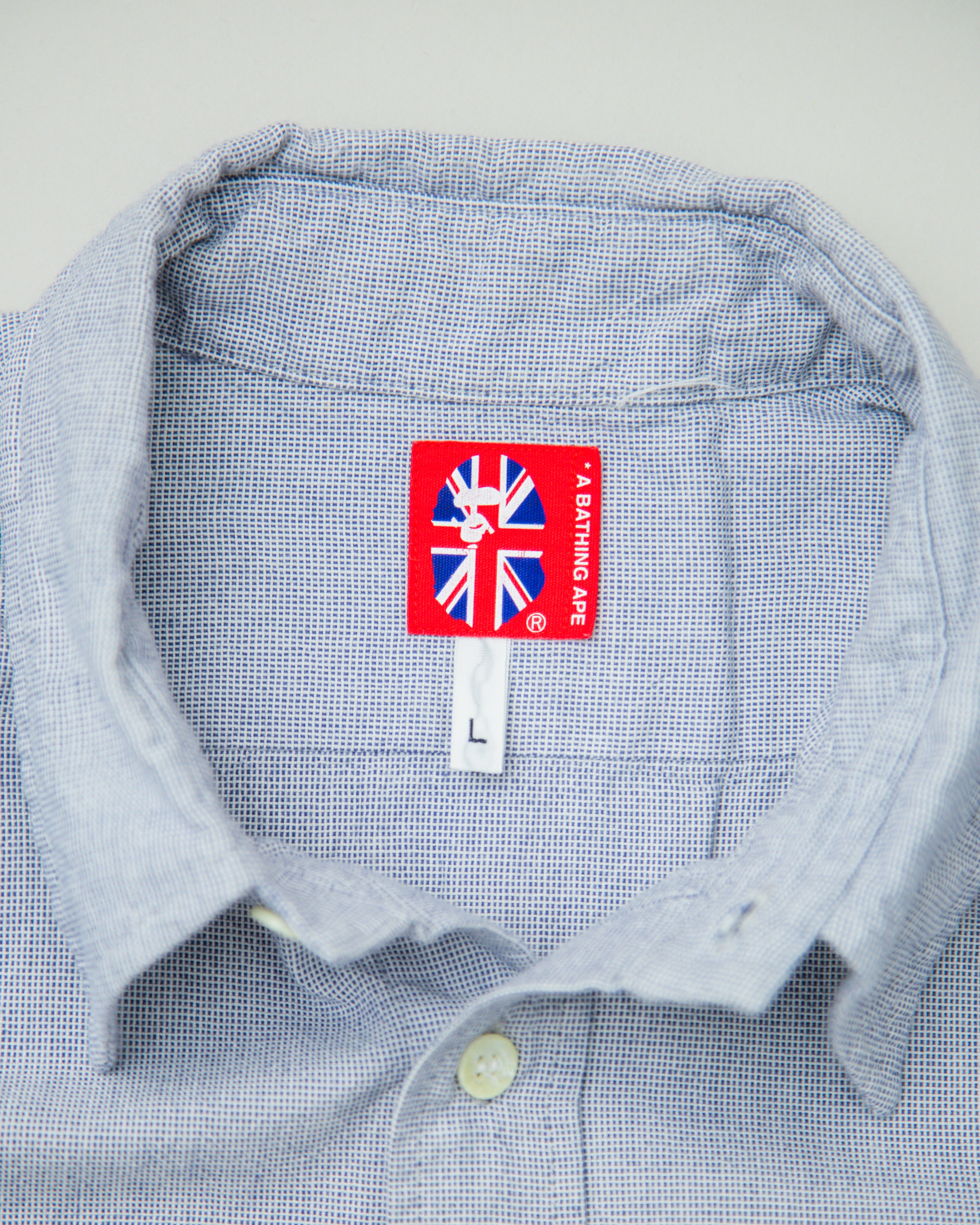 2000s BAPE Chambray Ape Shirt