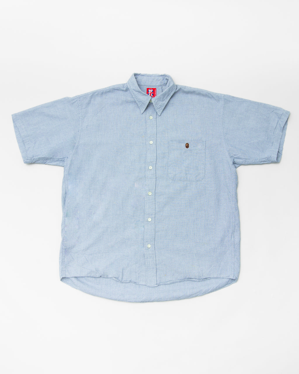 2000s BAPE Chambray Ape Shirt