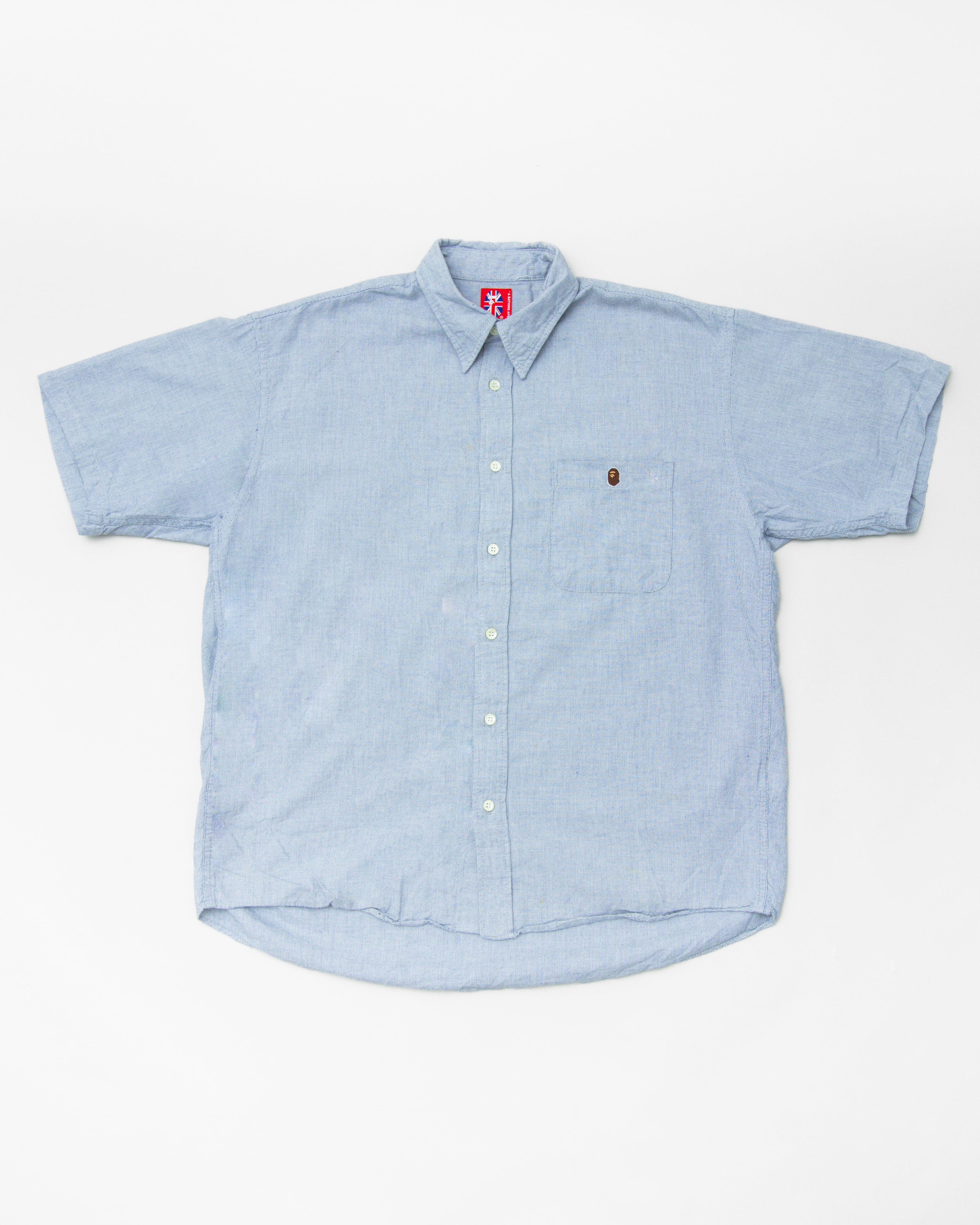 2000s BAPE Chambray Ape Shirt