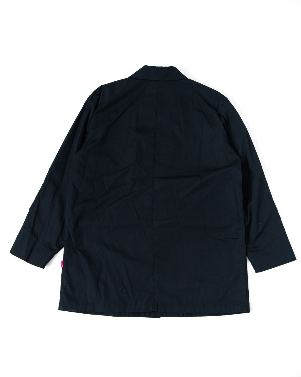 2000s WTAPS Black Plaid Lined Overcoat Jacket