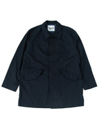 2000s WTAPS Black Plaid Lined Overcoat Jacket