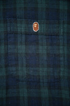 2000s BAPE Tartan Plaid Ape Shirt
