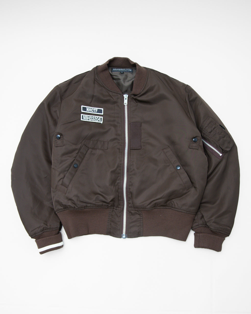 1998 Neighborhood Brown Aviator Bomber Jacket