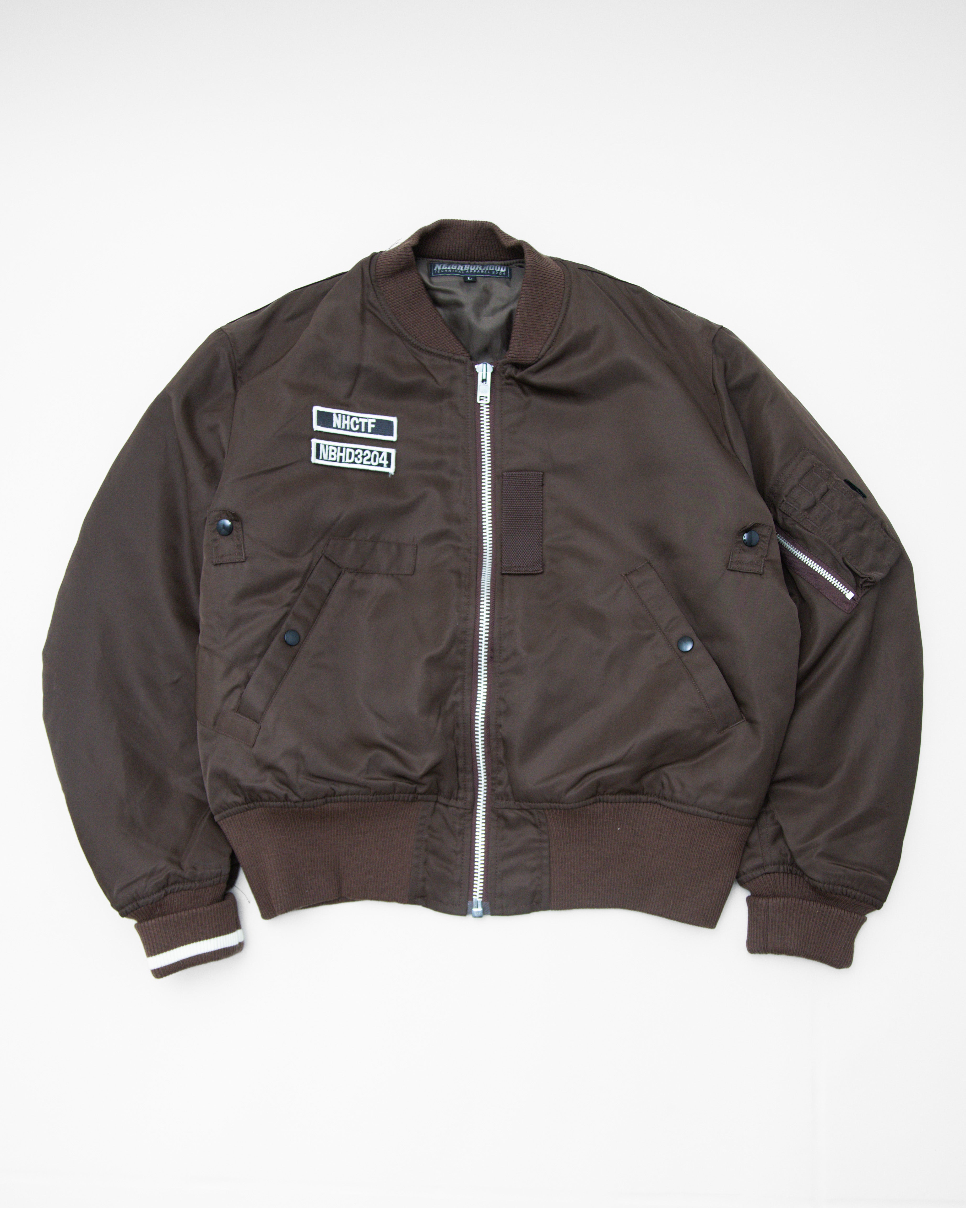 1998 Neighborhood Brown Aviator Bomber Jacket