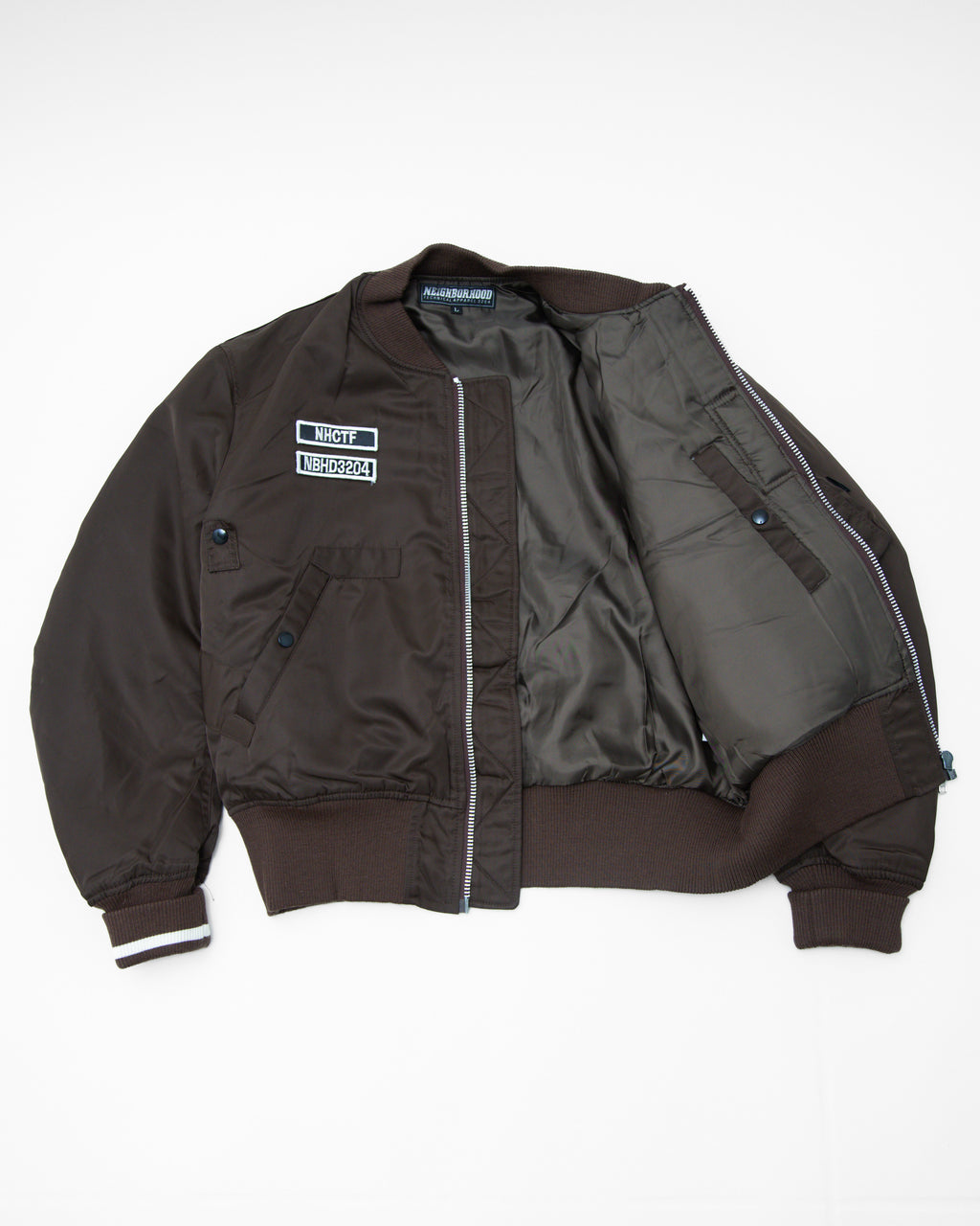 1998 Neighborhood Brown Aviator Bomber Jacket