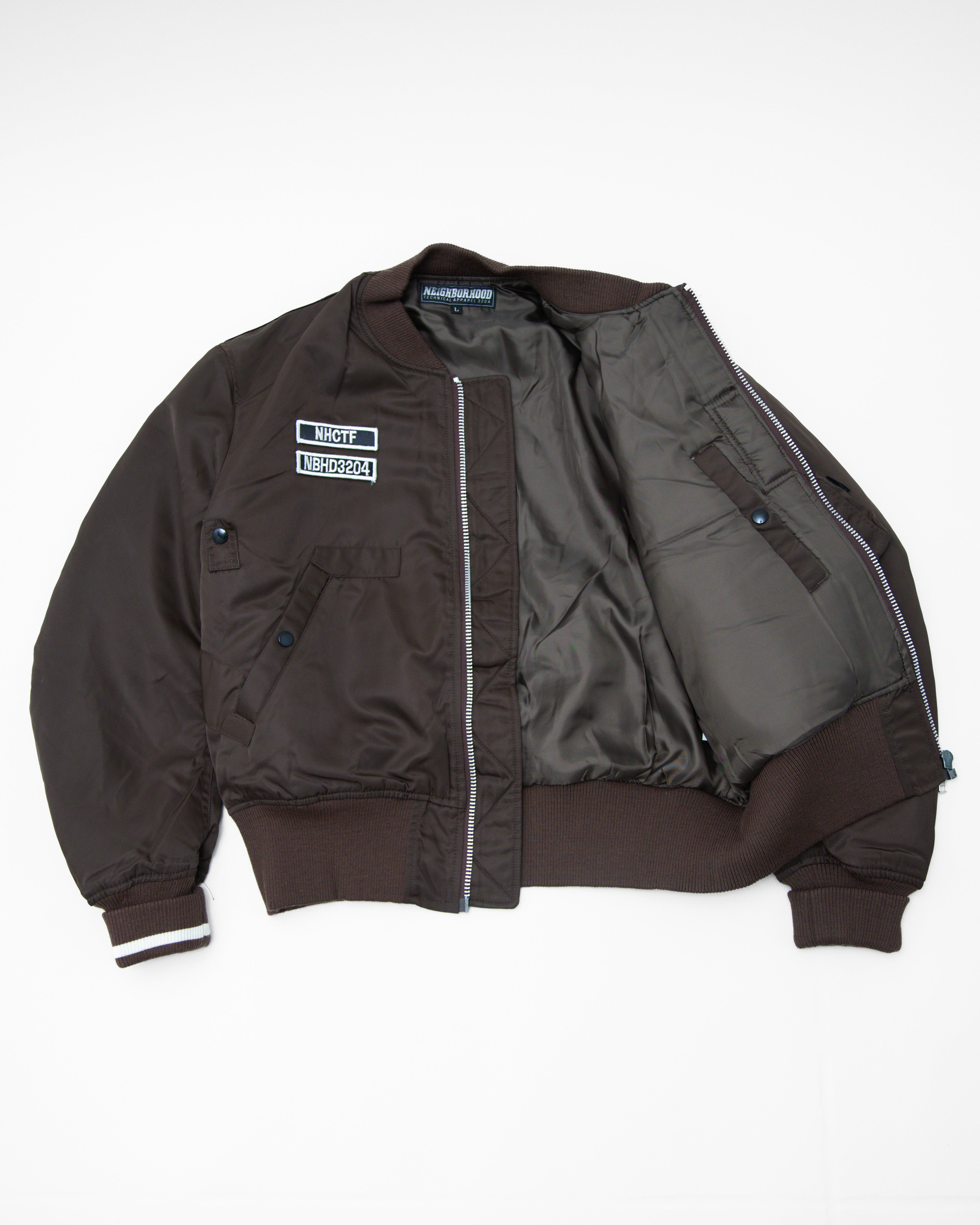 1998 Neighborhood Brown Aviator Bomber Jacket