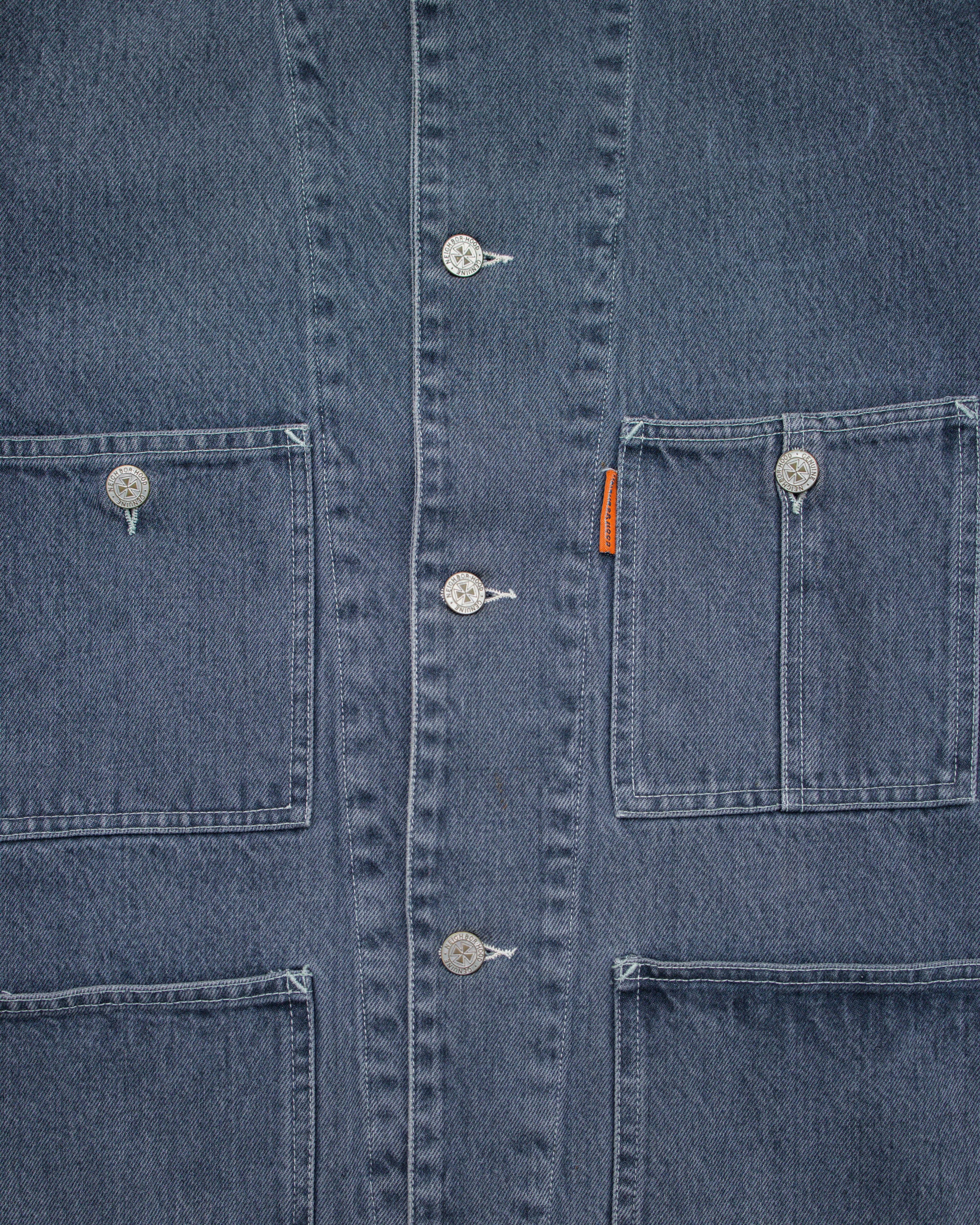 2000s Neighborhood Washed Black Denim Jacket