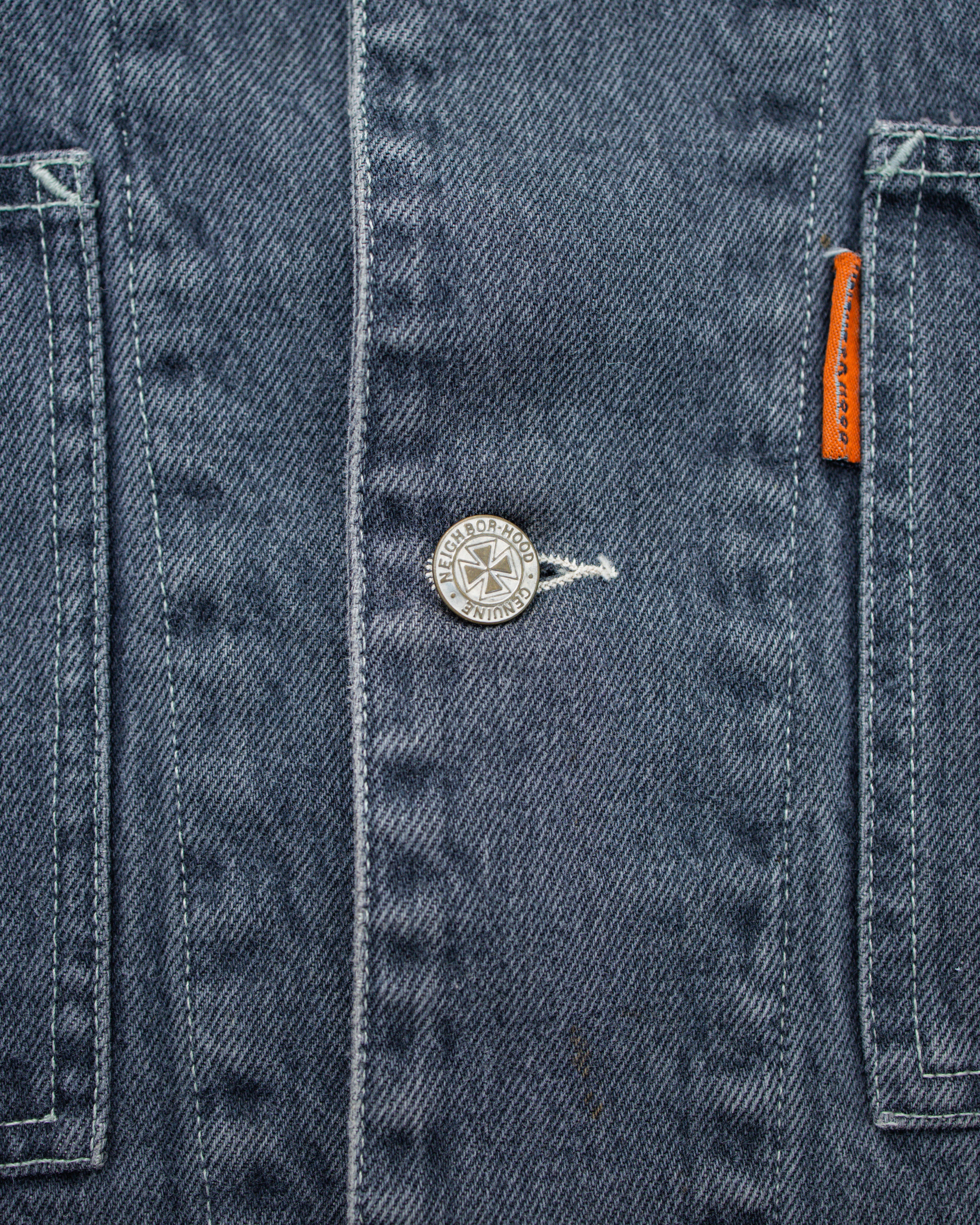 2000s Neighborhood Washed Black Denim Jacket