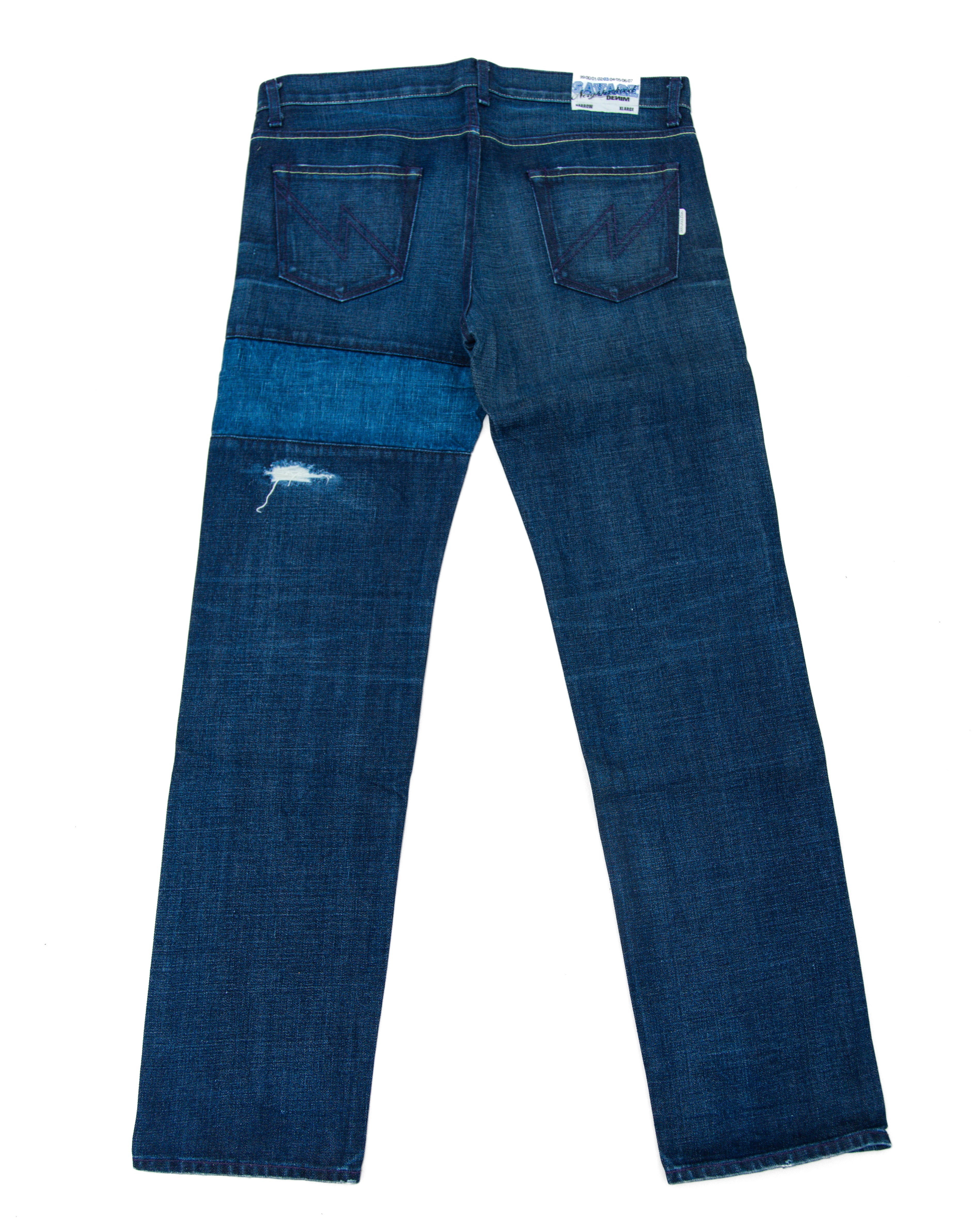 2003 Neighborhood Savage Narrow Paneled Denim