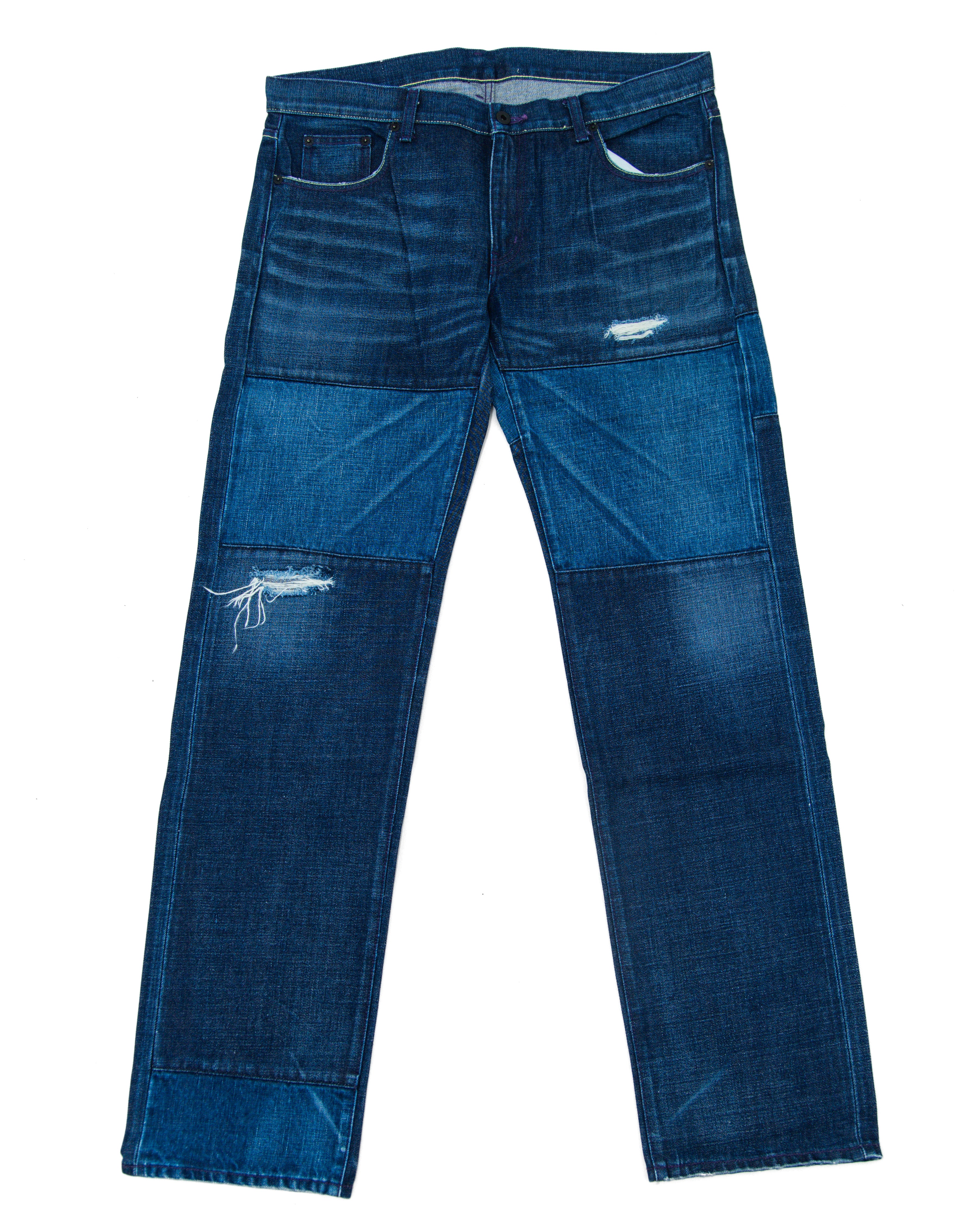 2003 Neighborhood Savage Narrow Paneled Denim