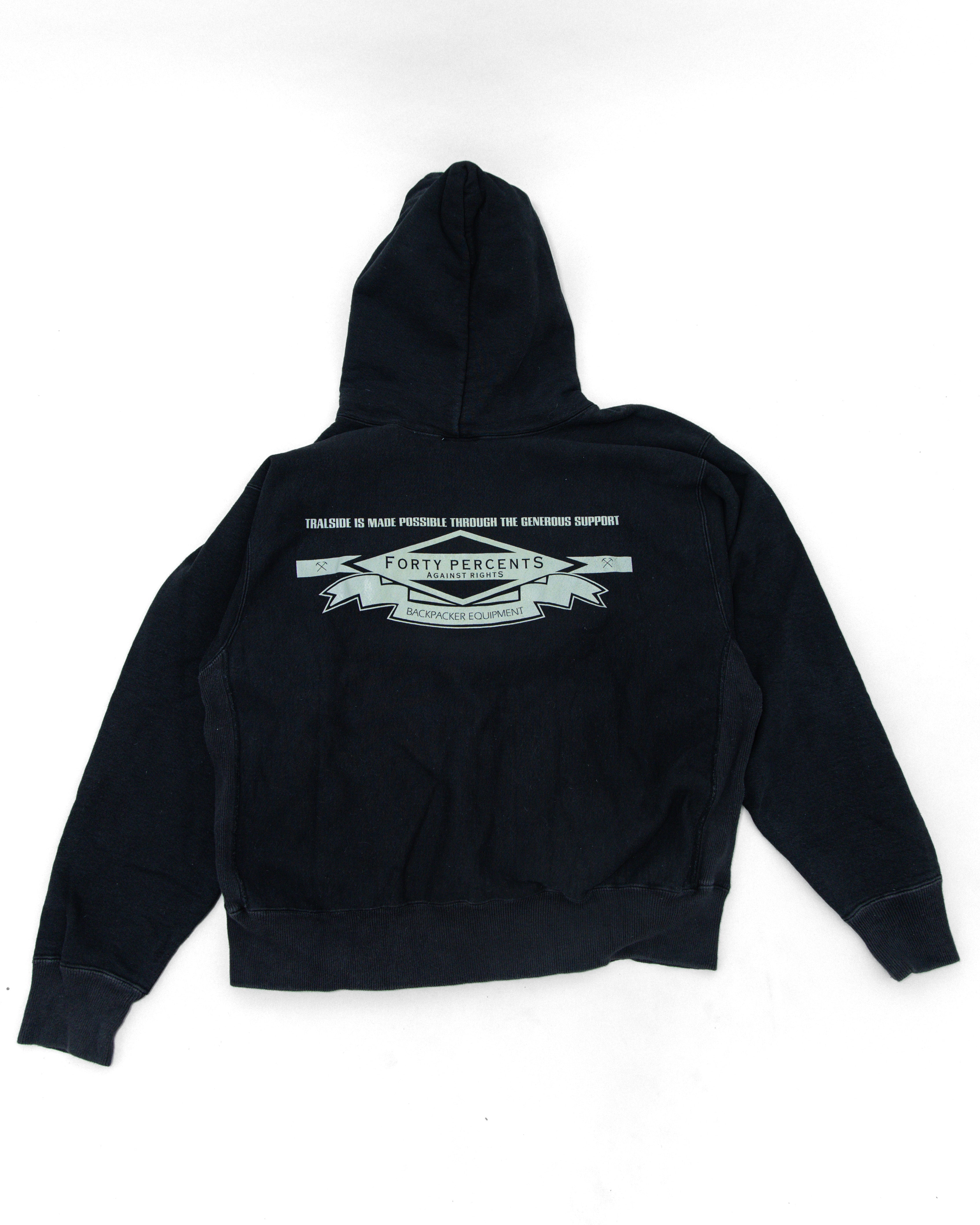 2000s FORTY PERCENT 40 Backpacker Equipment Hoodie