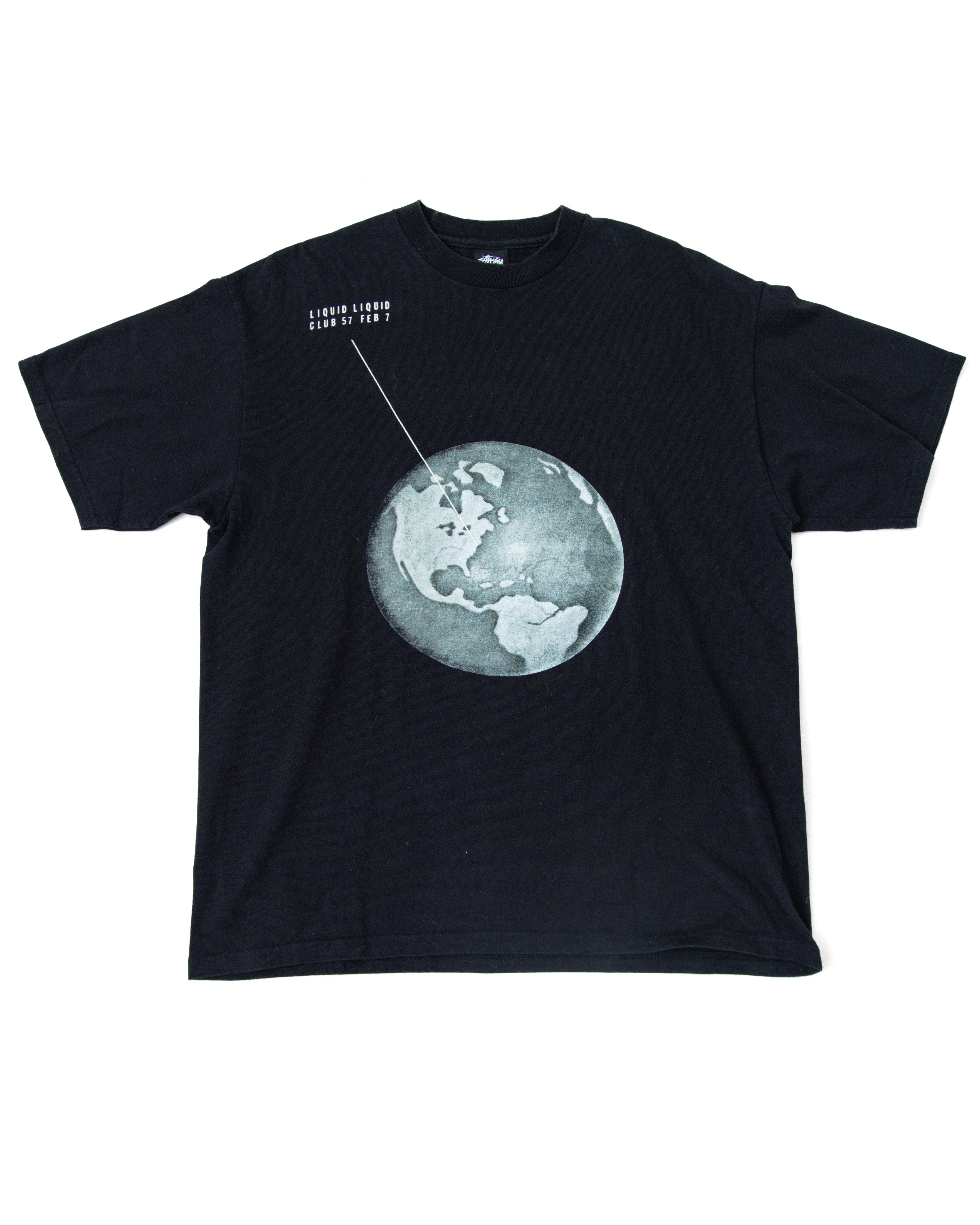 2000s STUSSY x Liquid Liquid Club 57 T