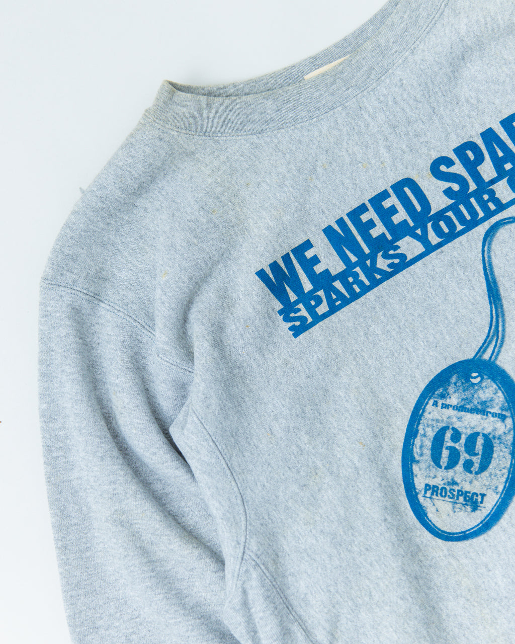 2000s PROSPECT We Need Spark! Grey Sweatshirt
