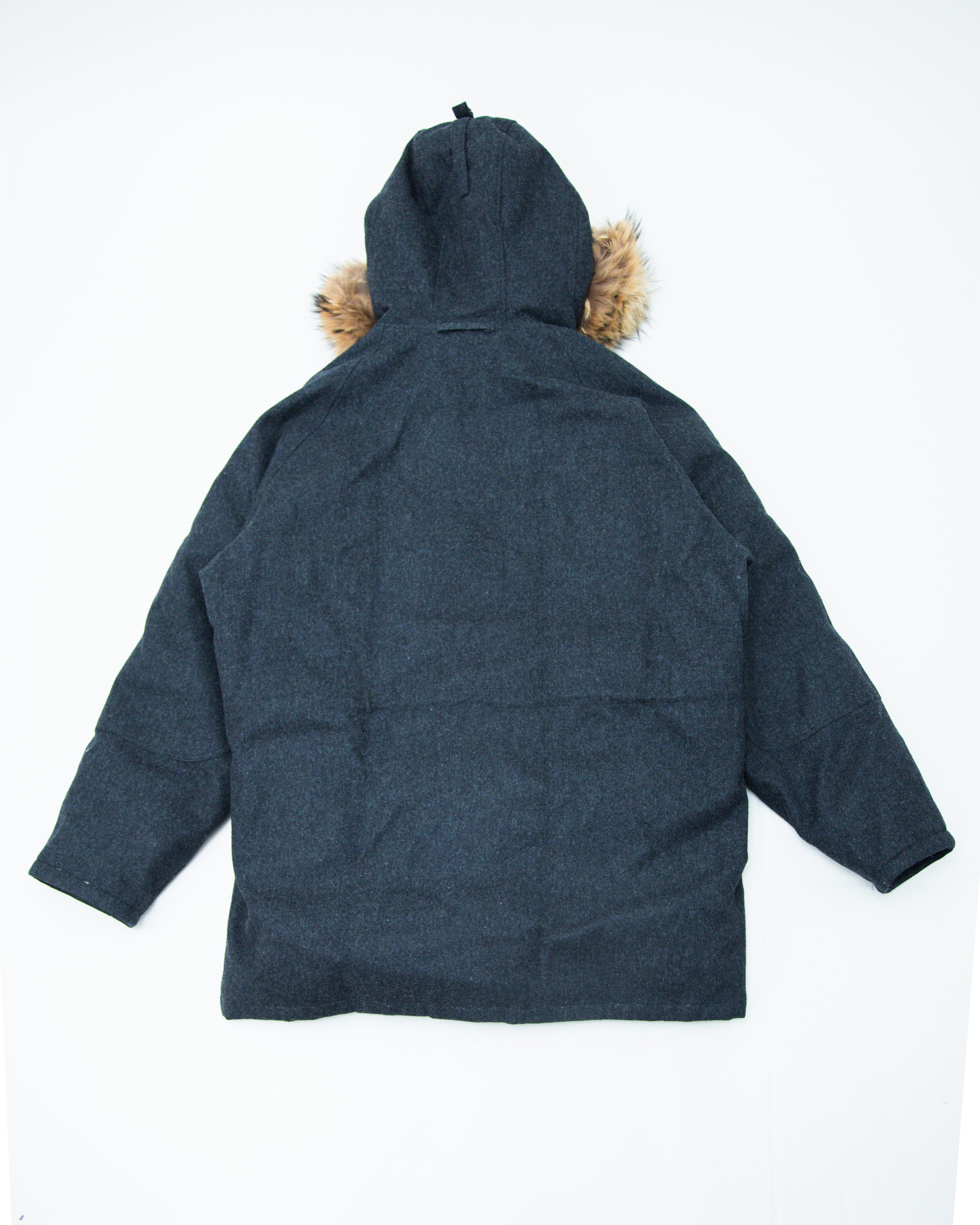 1990s BAPE Wool Puffer Parka Jacket
