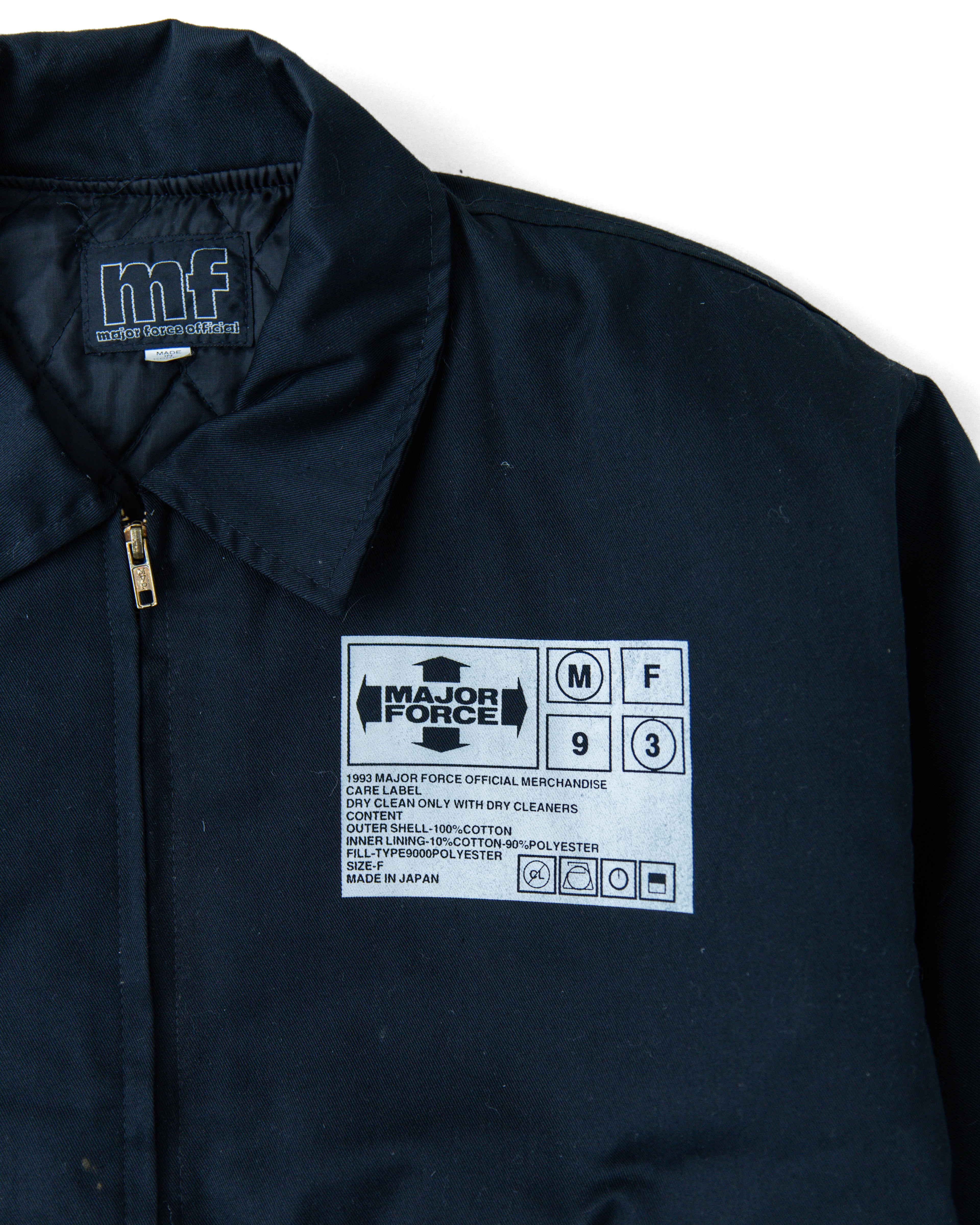 1993 MAJOR FORCE  Black Bomber Jacket
