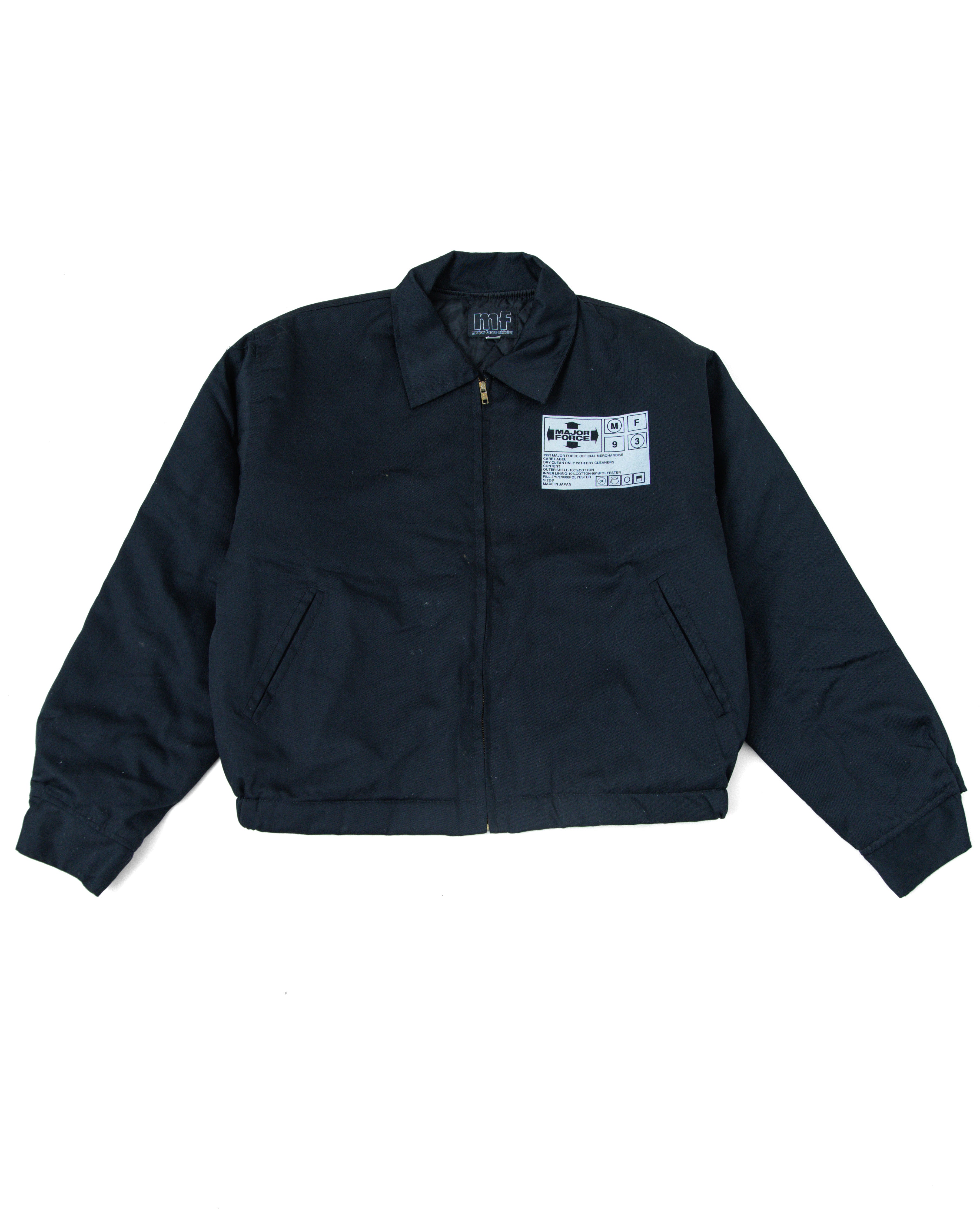 1993 MAJOR FORCE  Black Bomber Jacket