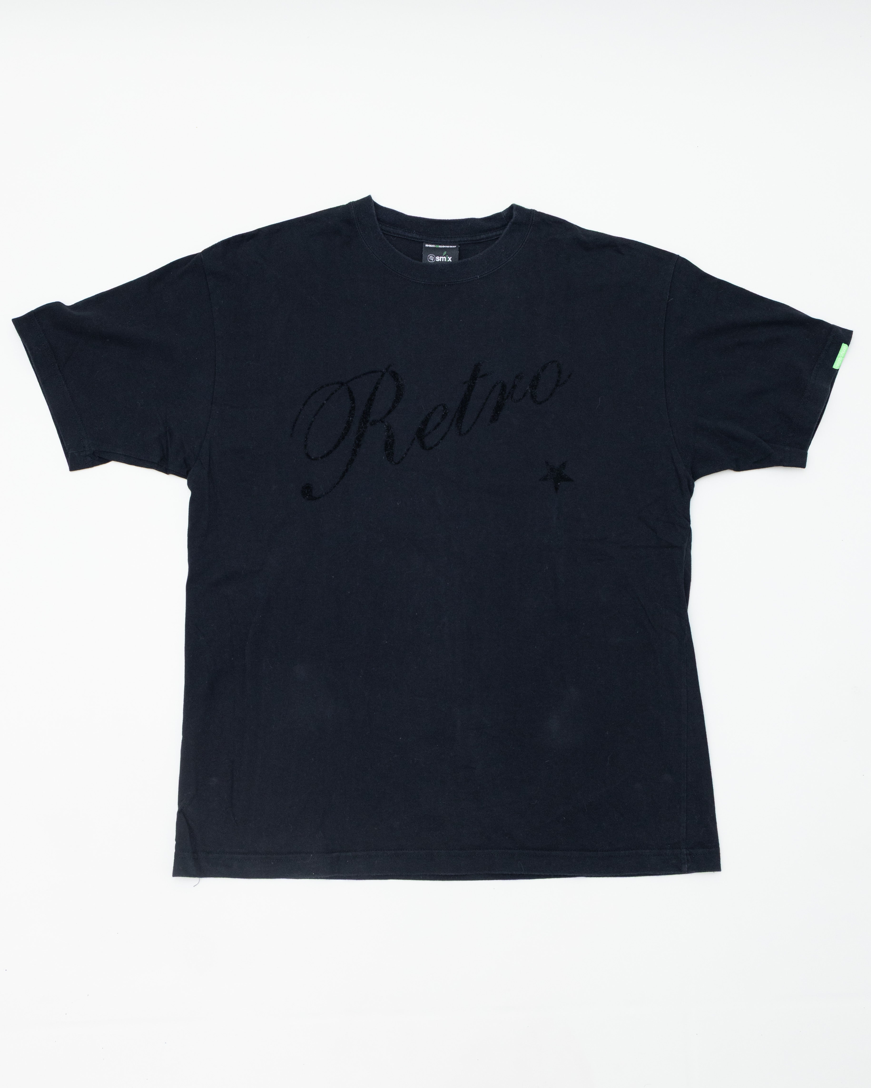 2002 Neighborhood Retro Transmutation Black Flocked Felt T