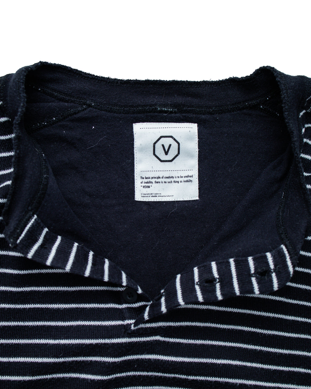 2000s Visvim Striped Henley L/S